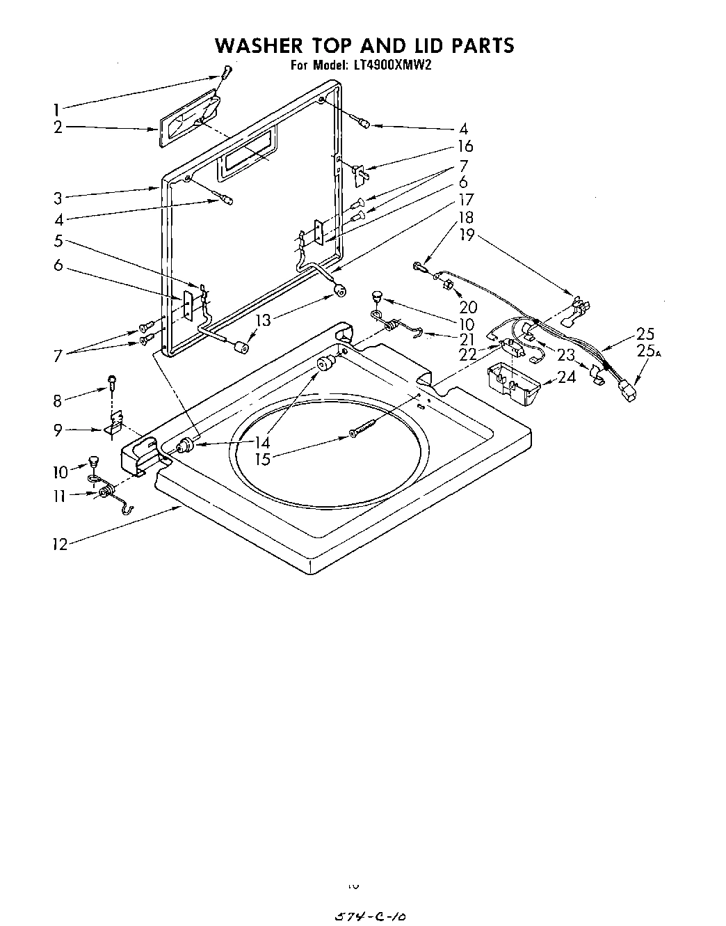 07 - WASHER TOP AND LID