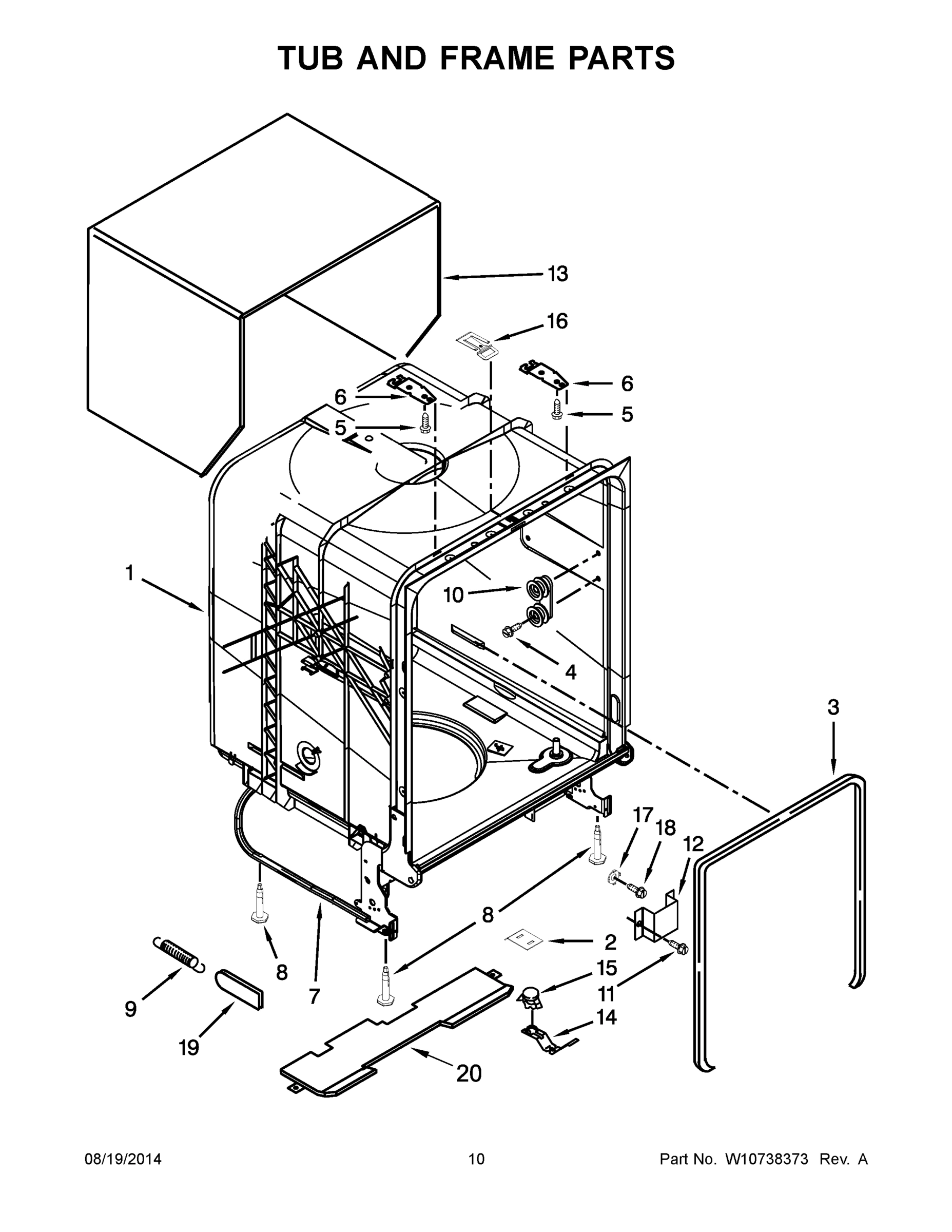 06 - TUB AND FRAME PARTS