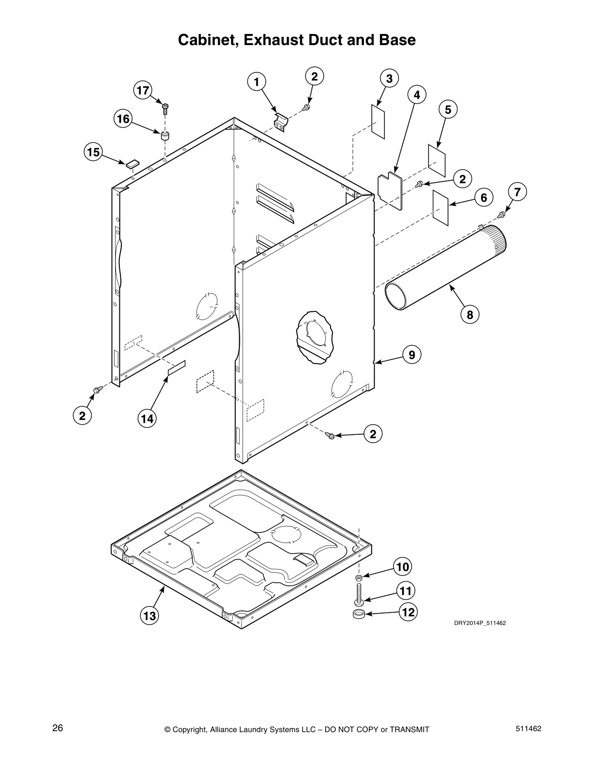 Cabinet, Exhaust Duct and Base