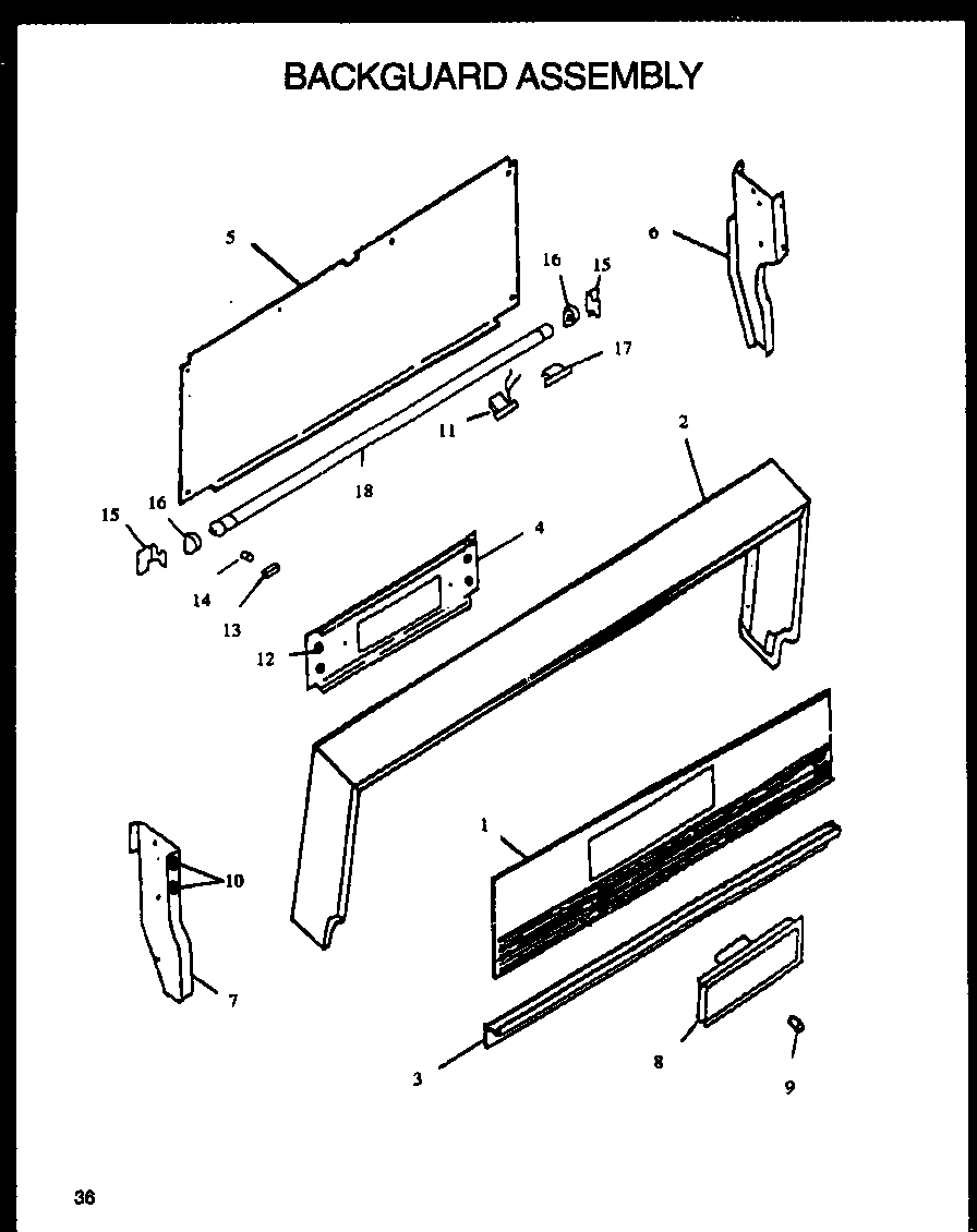 01 - BACKGUARD ASSY