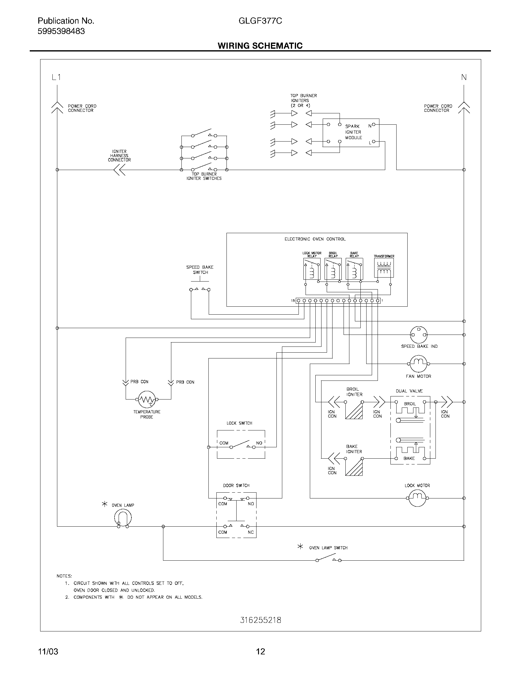 12 - WIRING SCHEMATIC