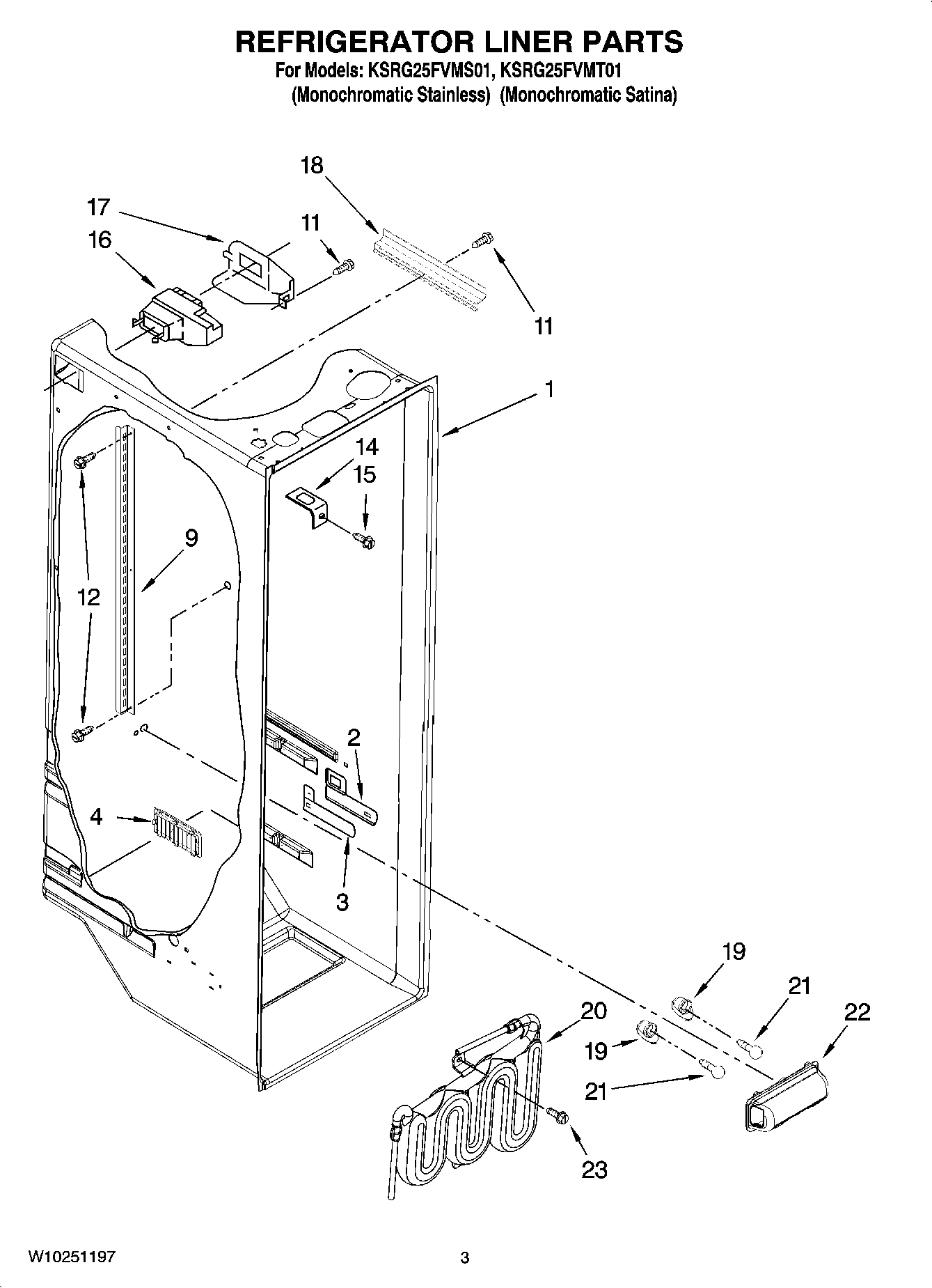 02 - REFRIGERATOR LINER PARTS