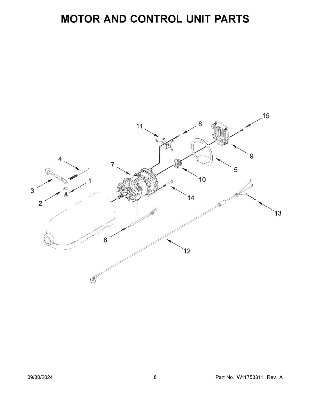 05 - MOTOR AND CONTROL UNIT PARTS