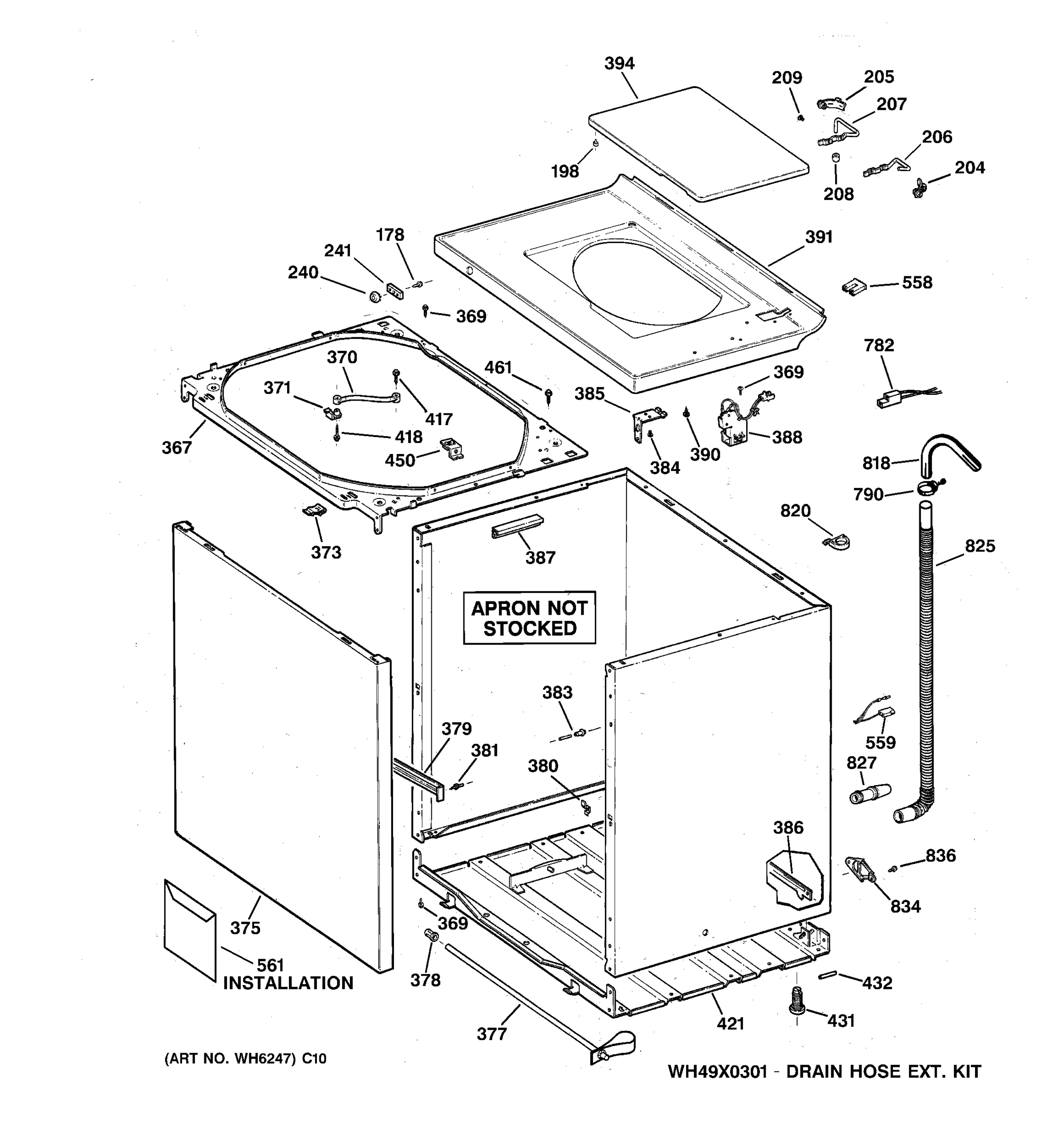 CABINET, COVER & FRONT PANEL