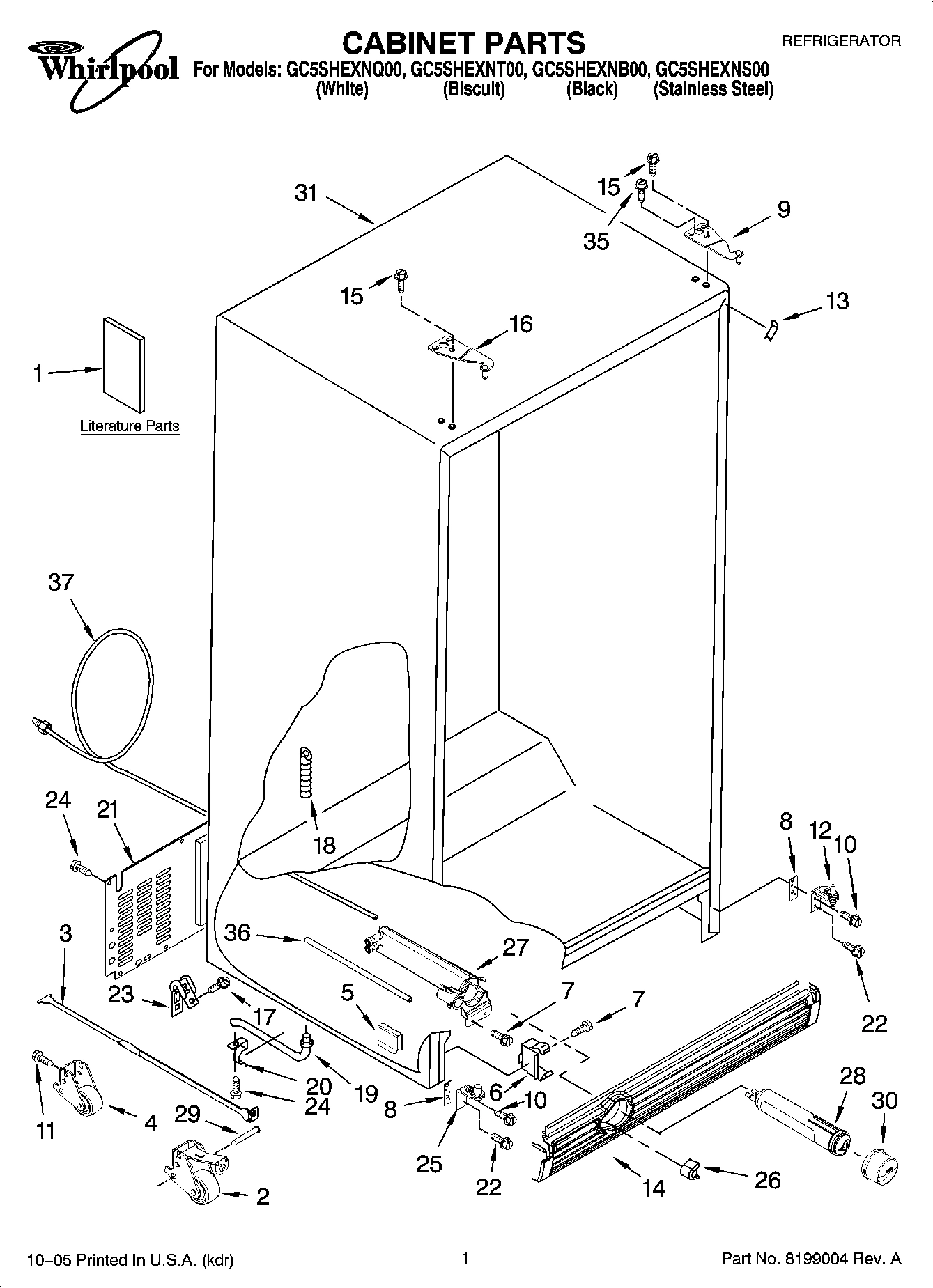 01 - CABINET PARTS