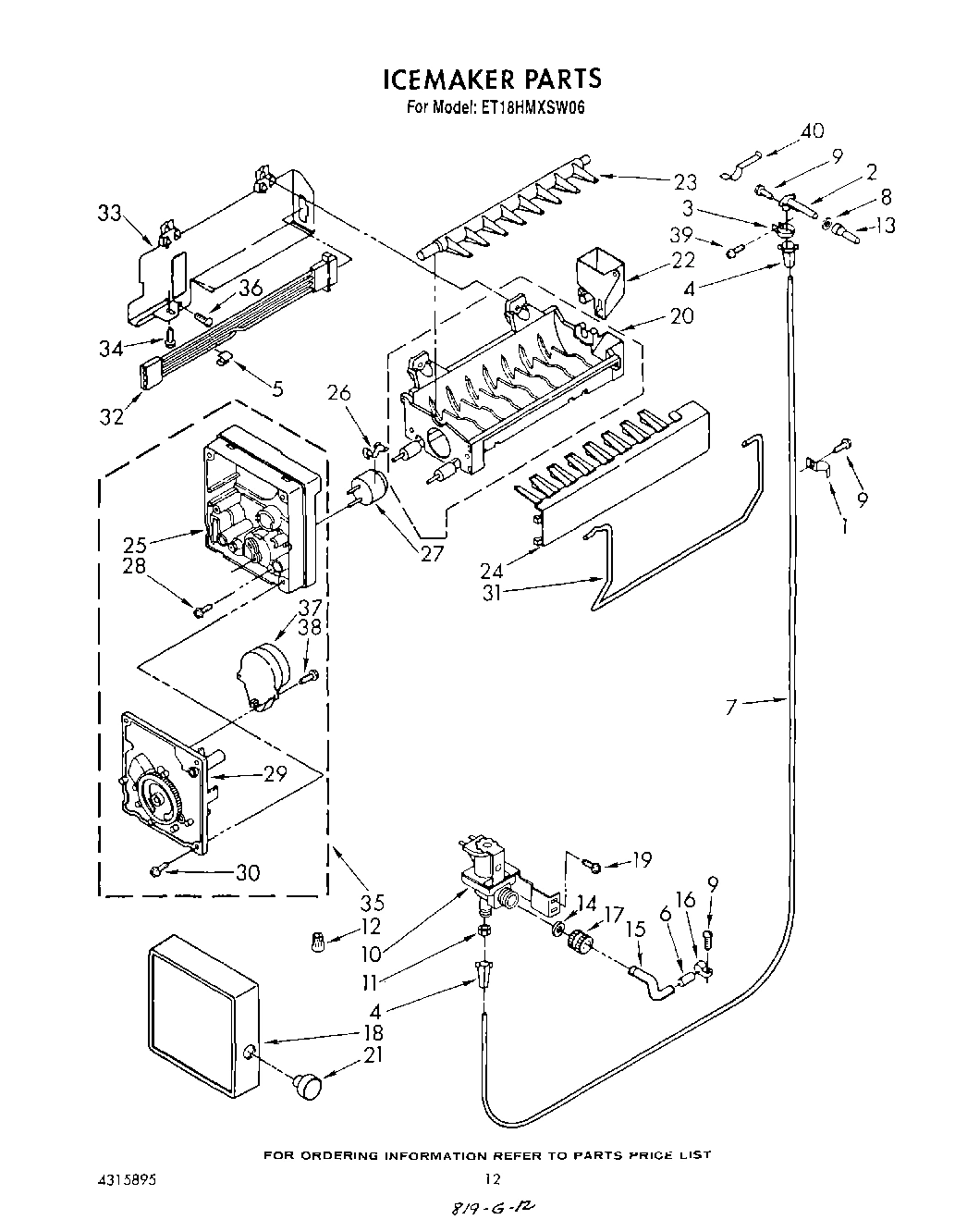 09 - ICEMAKER, LIT/OPTIONAL