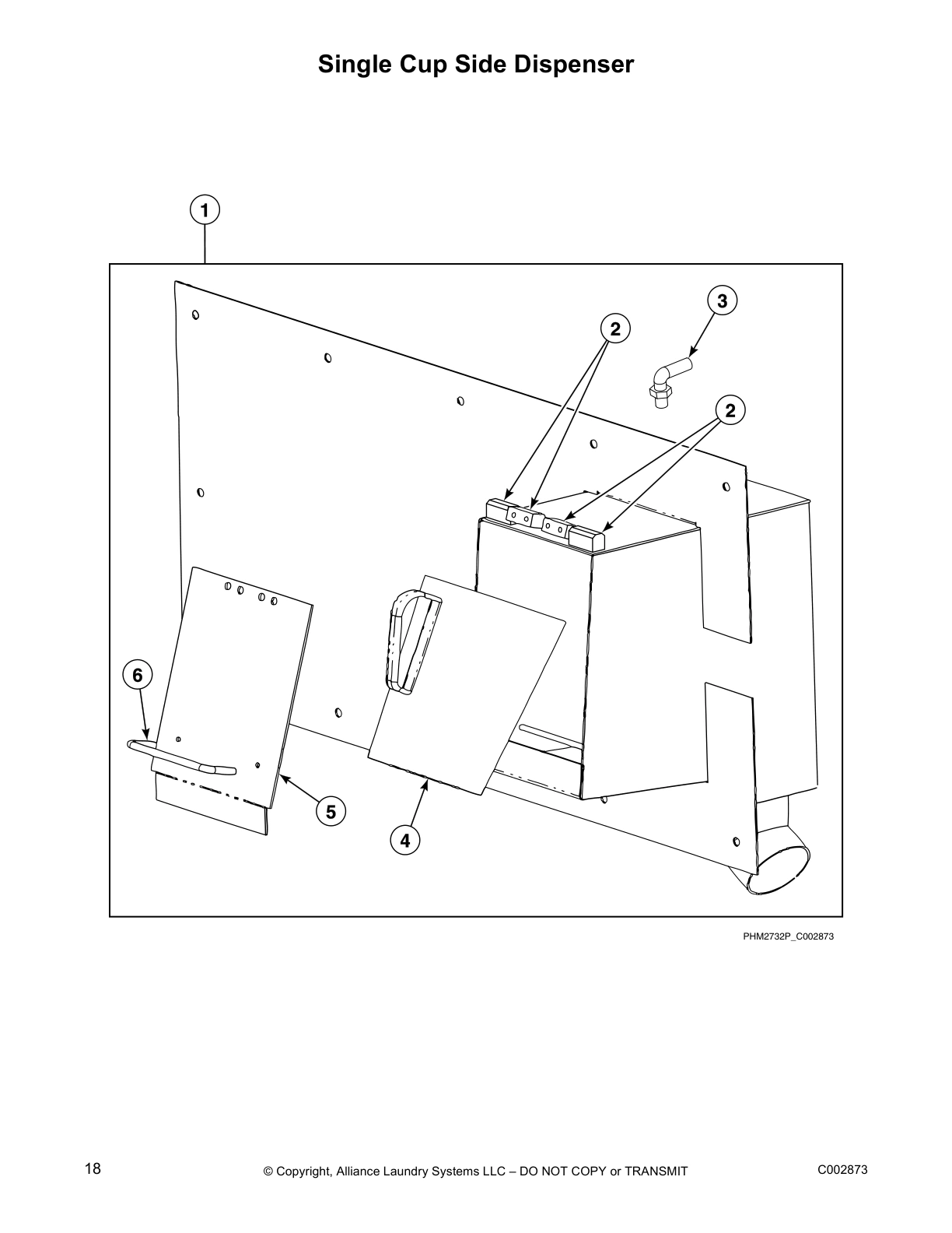 Single Cup Side Dispenser