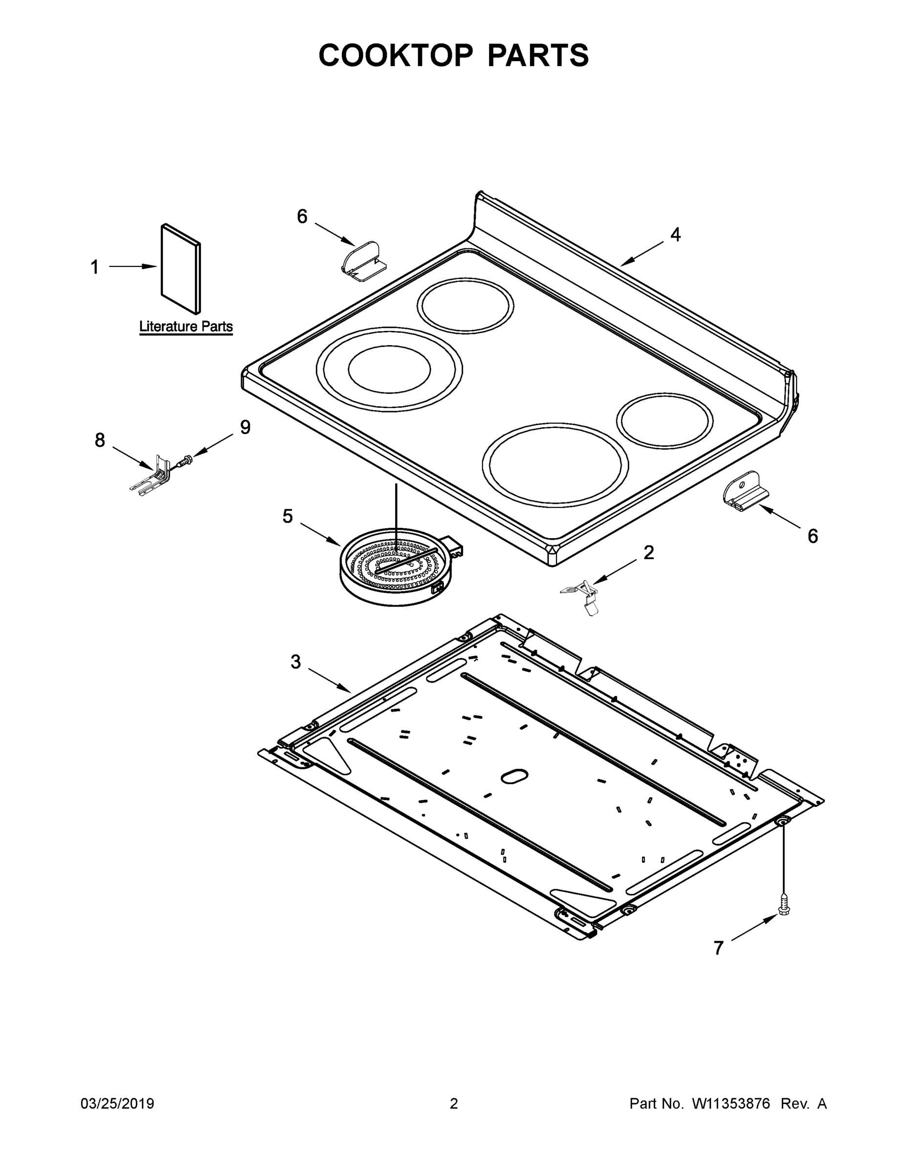 02 - COOKTOP PARTS