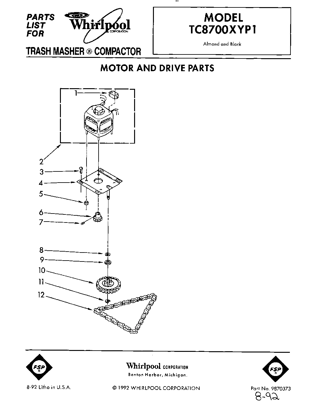 01 - MOTOR AND DRIVE, LIT/OPTIONAL