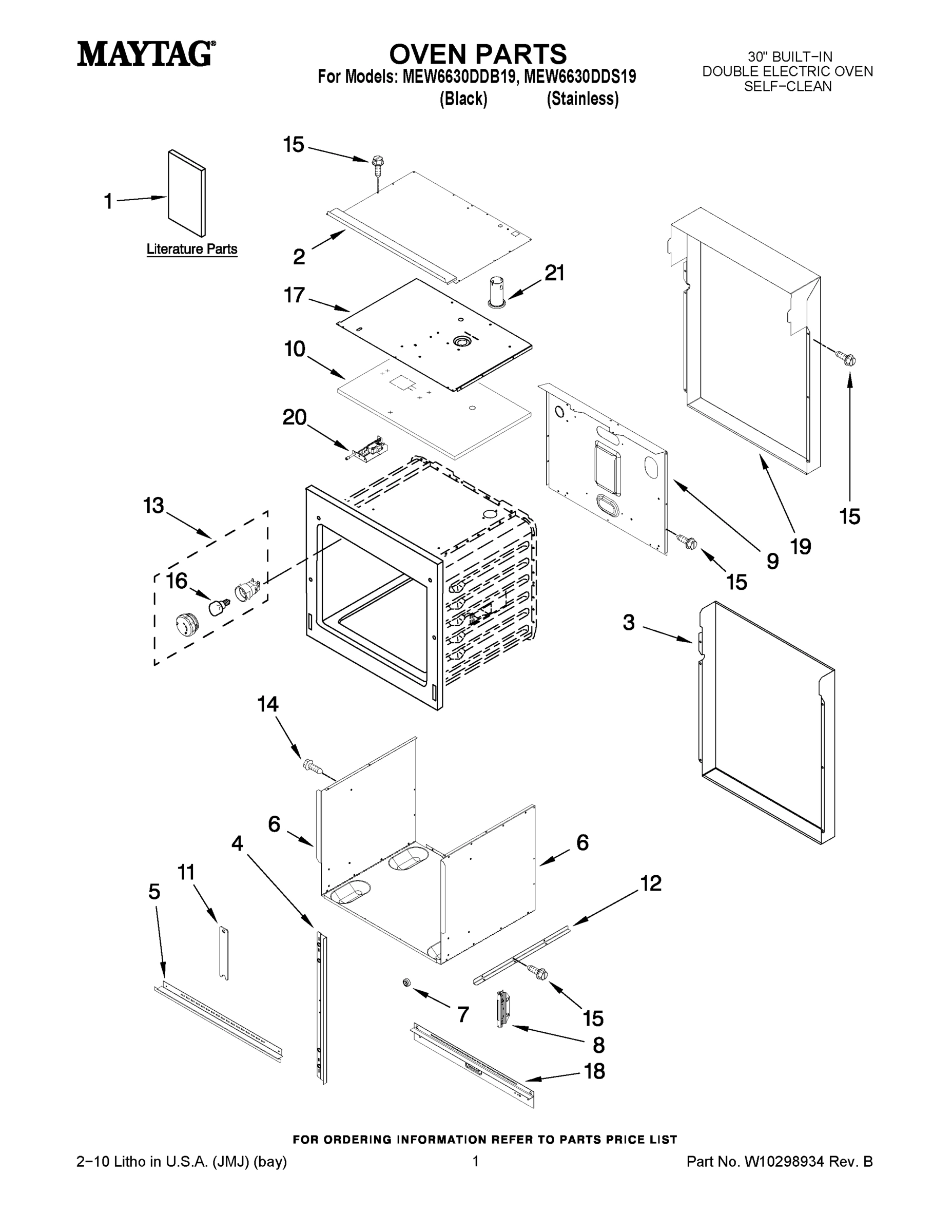01 - OVEN PARTS