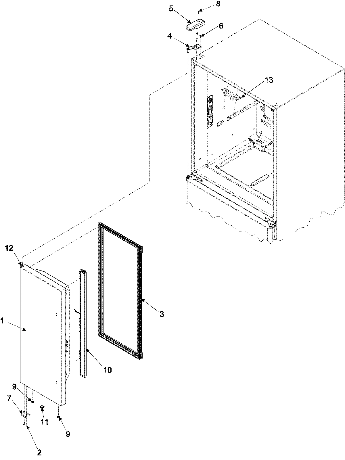 08 - LEFT REFRIGERATOR DOOR