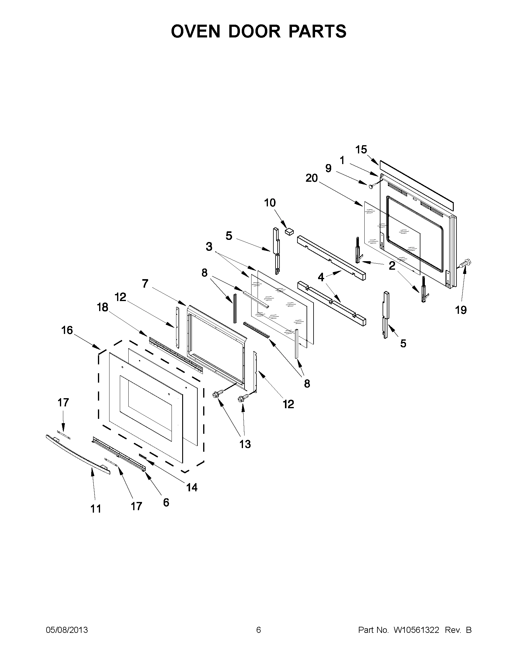 03 - OVEN DOOR PARTS