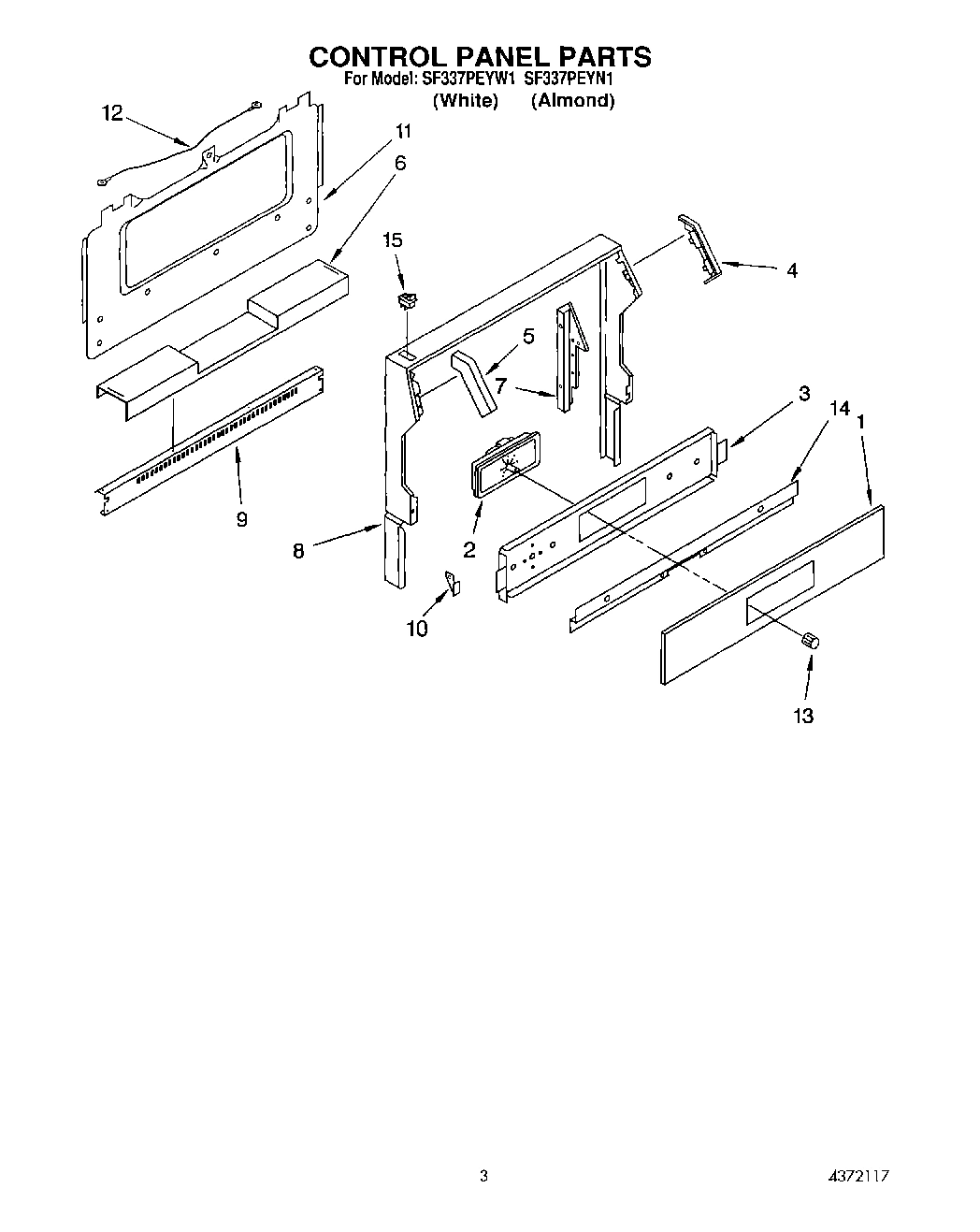 02 - CONTROL PANEL, LIT/OPTIONAL