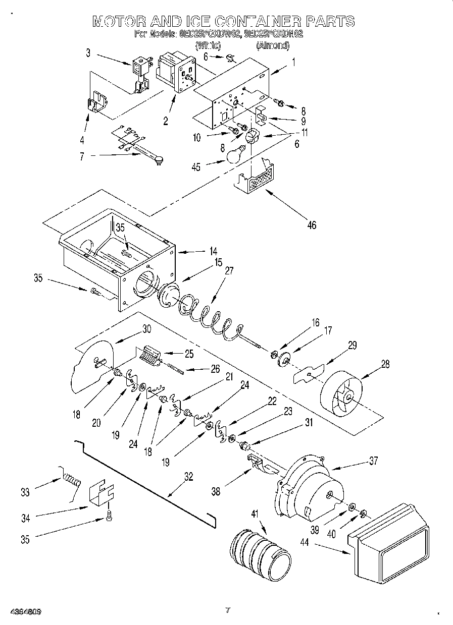 05 - MOTOR AND ICE CONTAINER