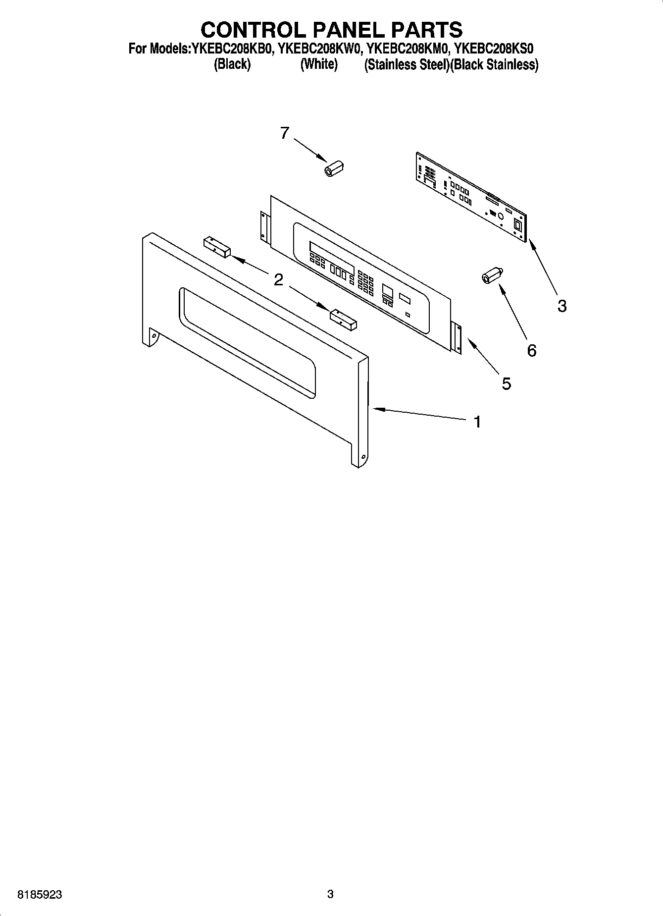 02 - CONTROL PANEL PARTS