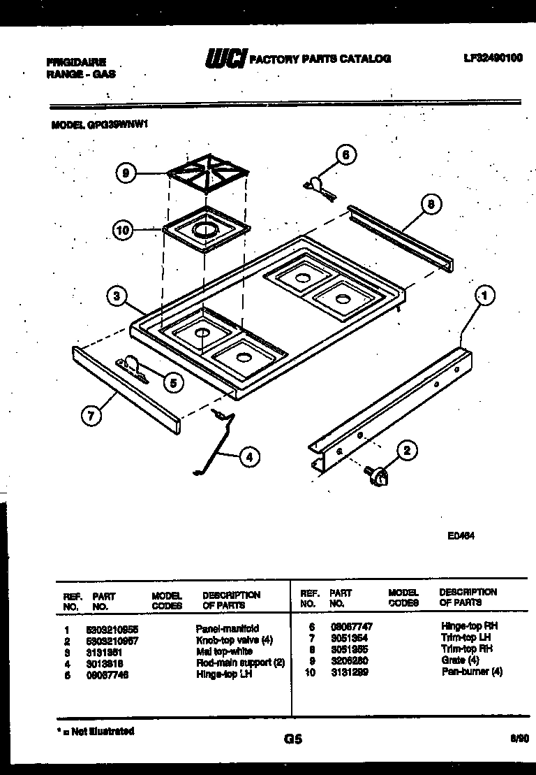 03 - COOKTOP PARTS