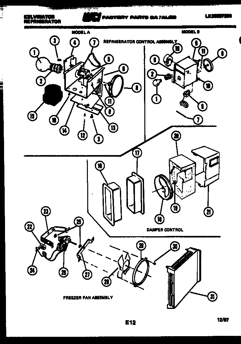 06 - REFRIGERATOR CONTROL ASSEMBLY, DAMP