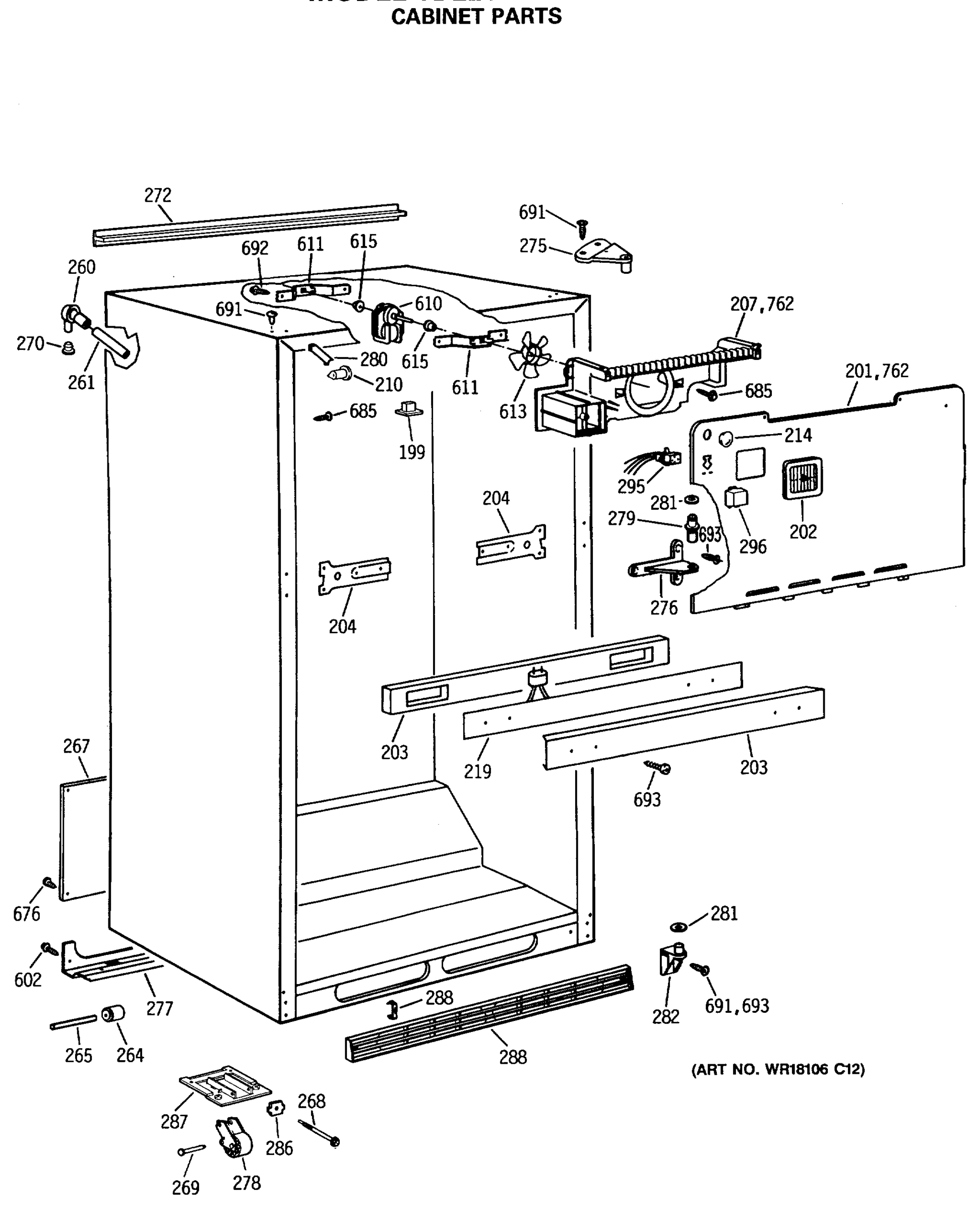 CABINET PARTS