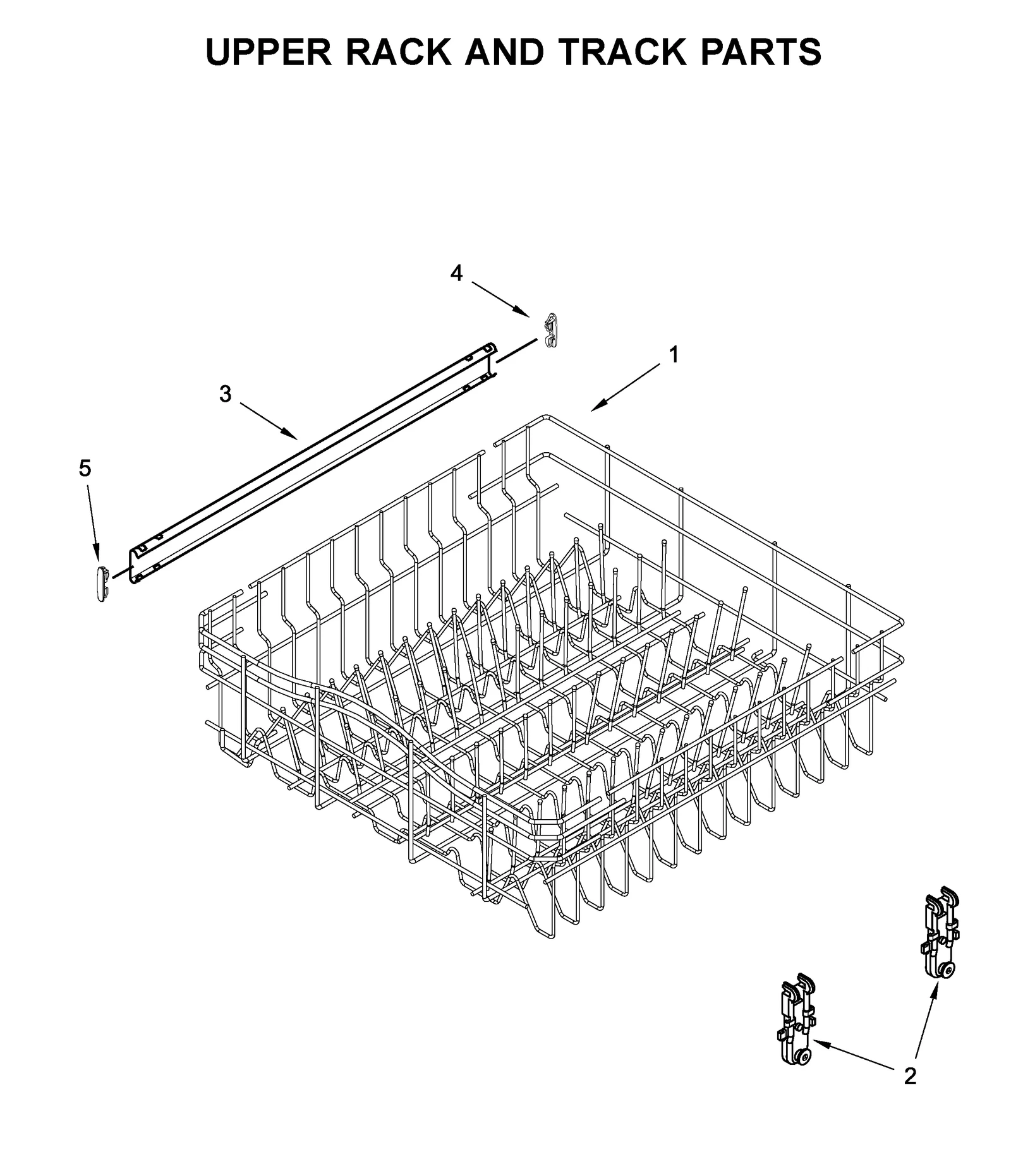 UPPER RACK AND TRACK PARTS