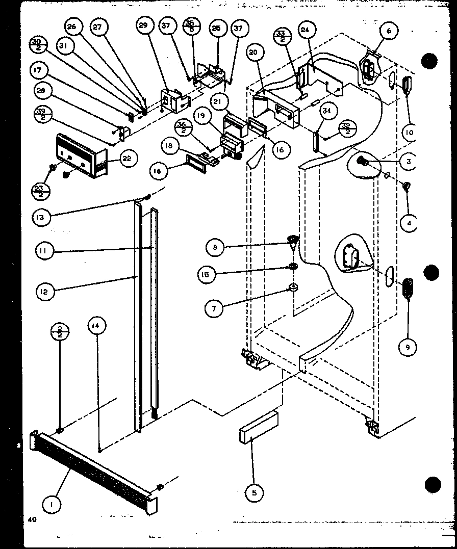 12 - REF/FZ CONTROLS AND CABINET PARTS