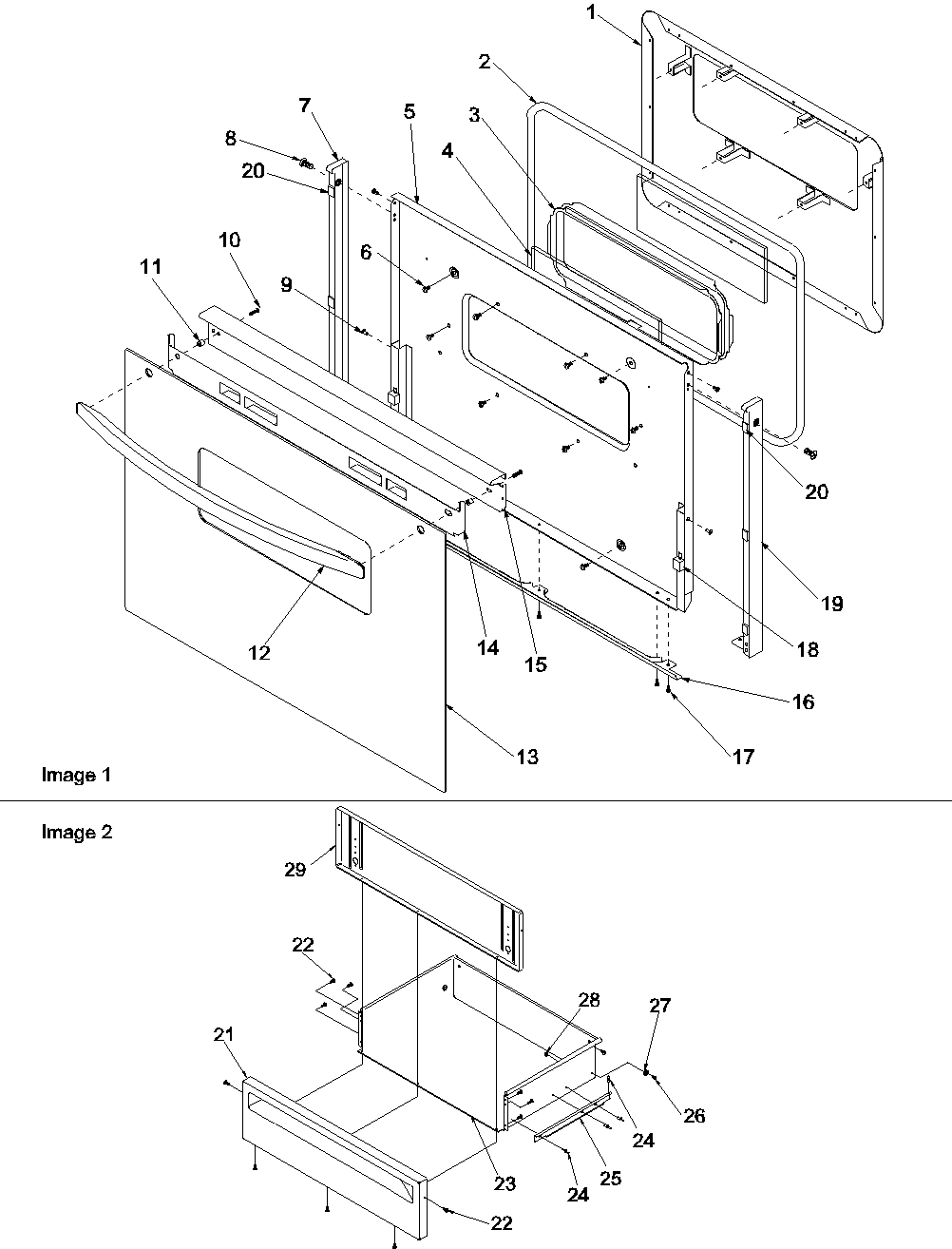 04 - Oven Door and Storage Drawer