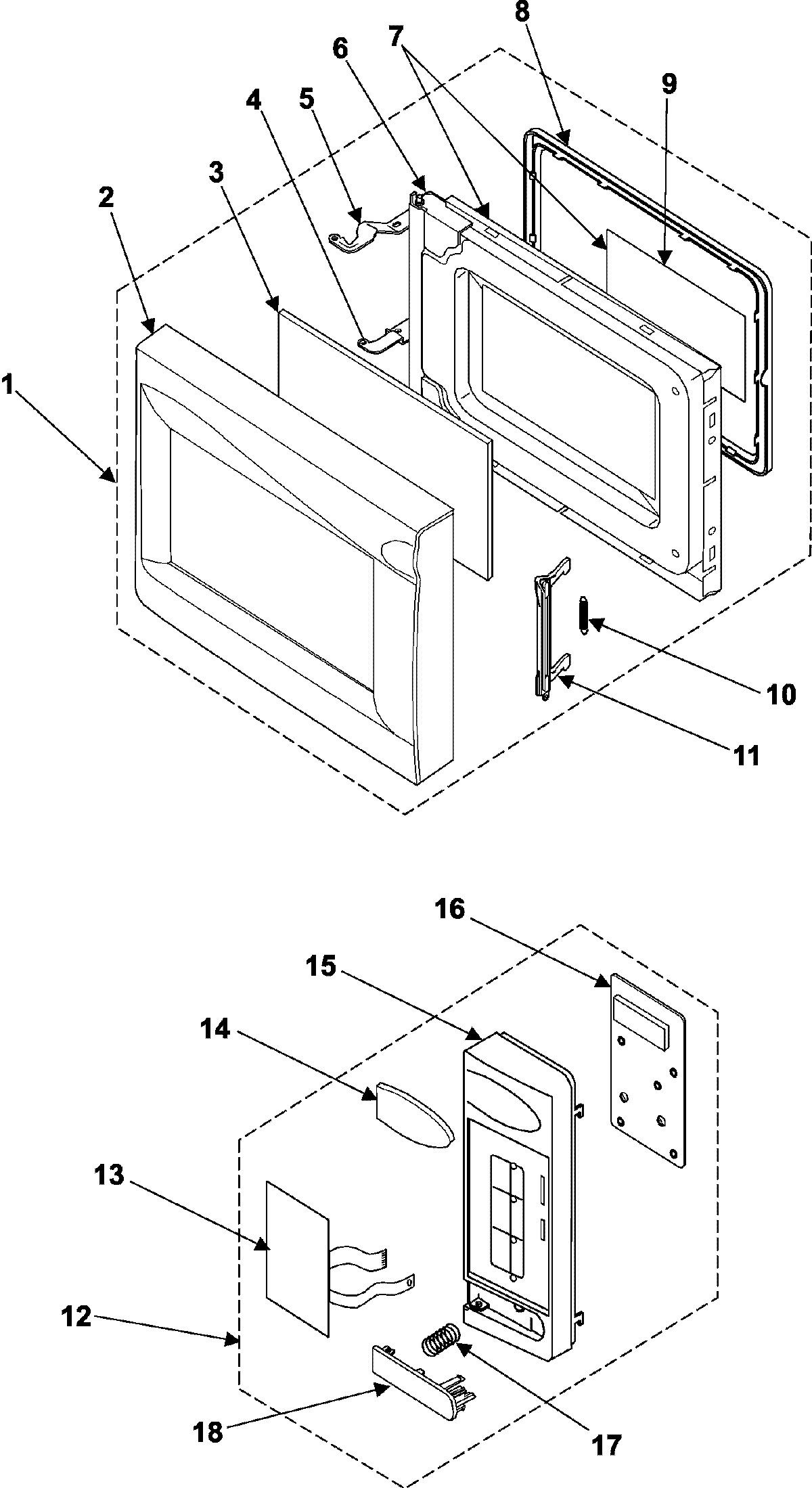 02 - CONTROL PANEL/DOOR ASSEMBLY