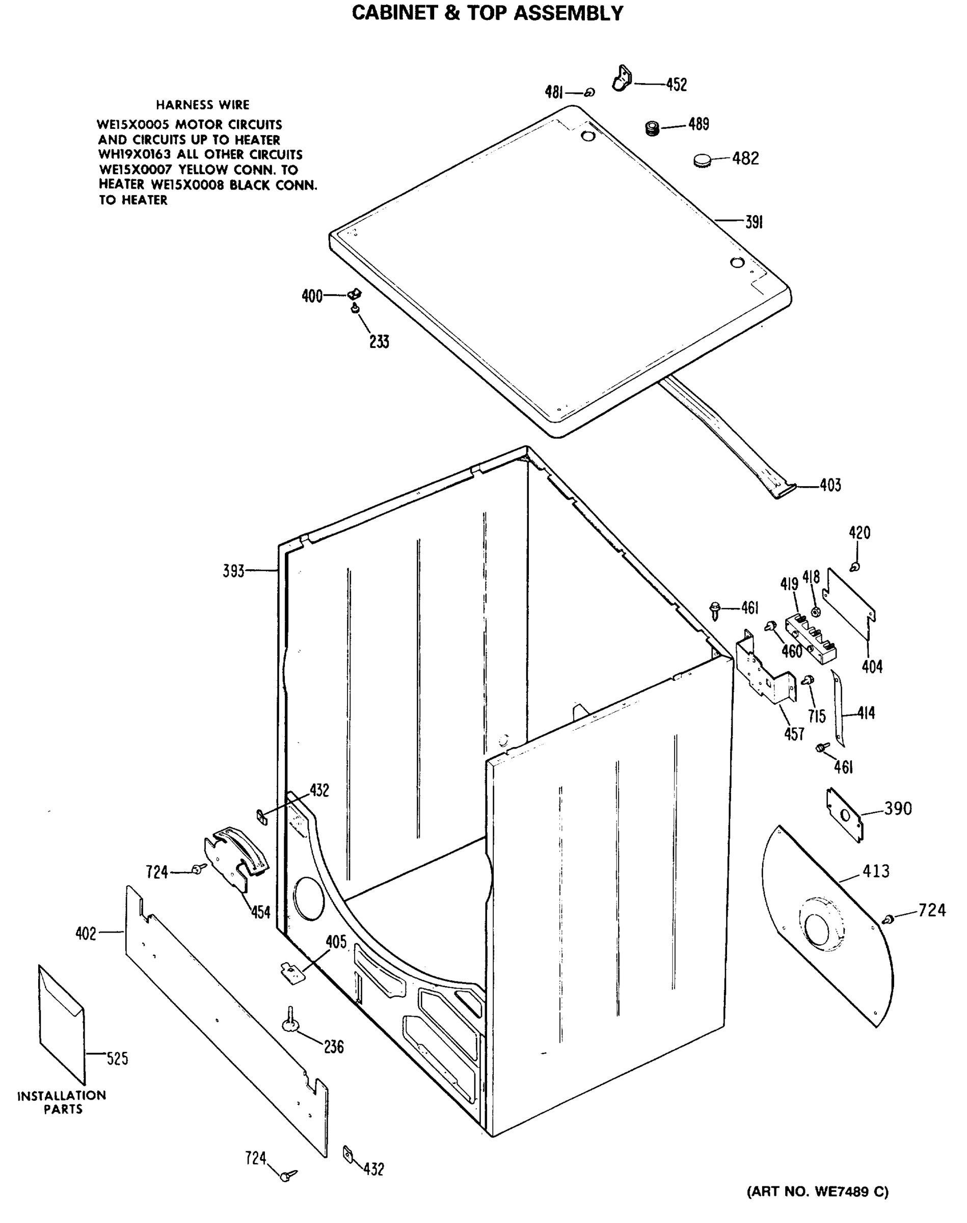 CABINET & TOP ASSEMBLY