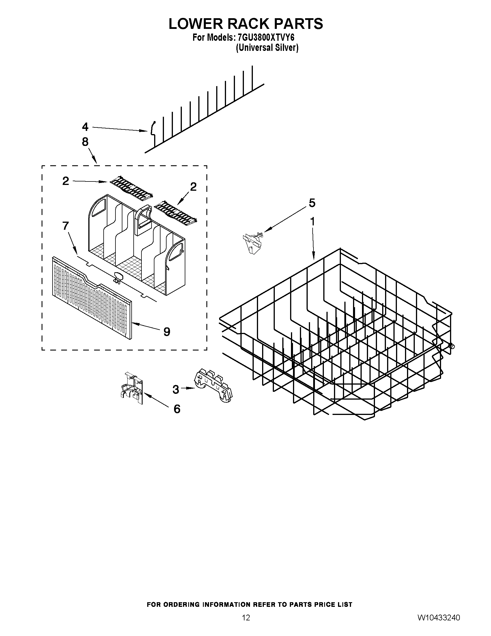 10 - LOWER RACK PARTS