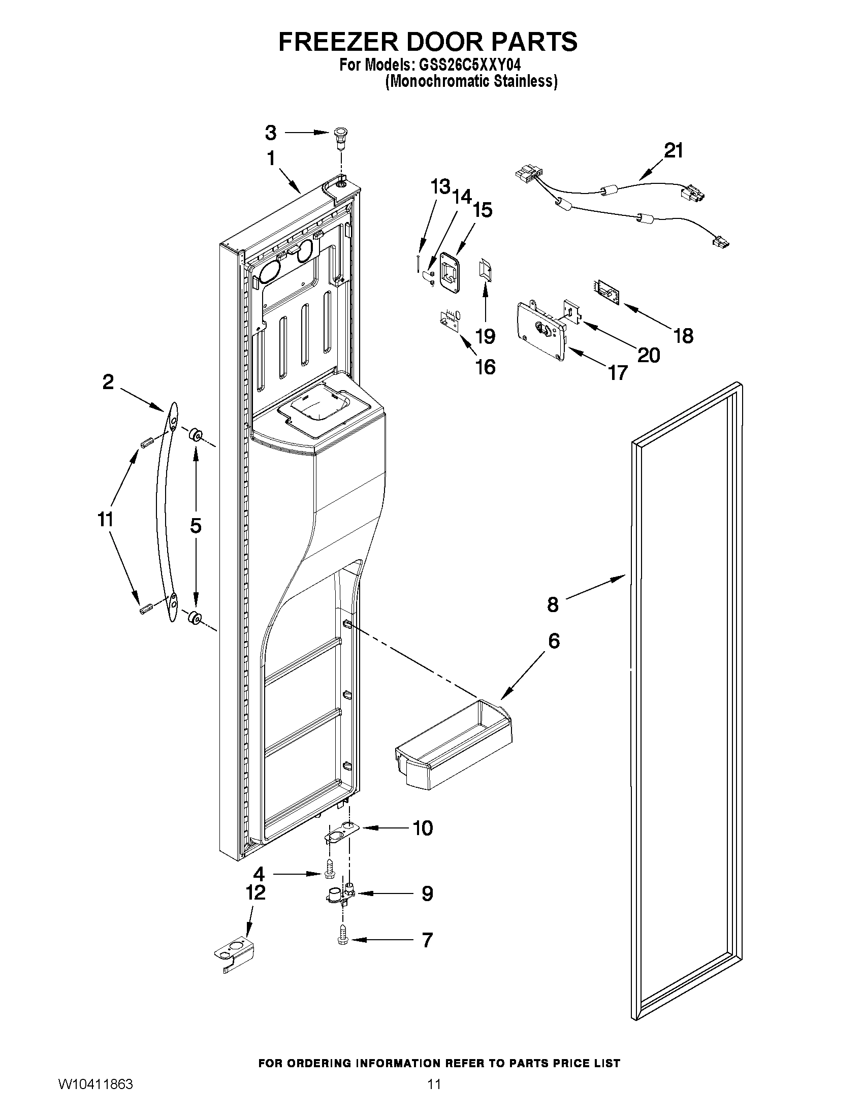 07 - FREEZER DOOR PARTS
