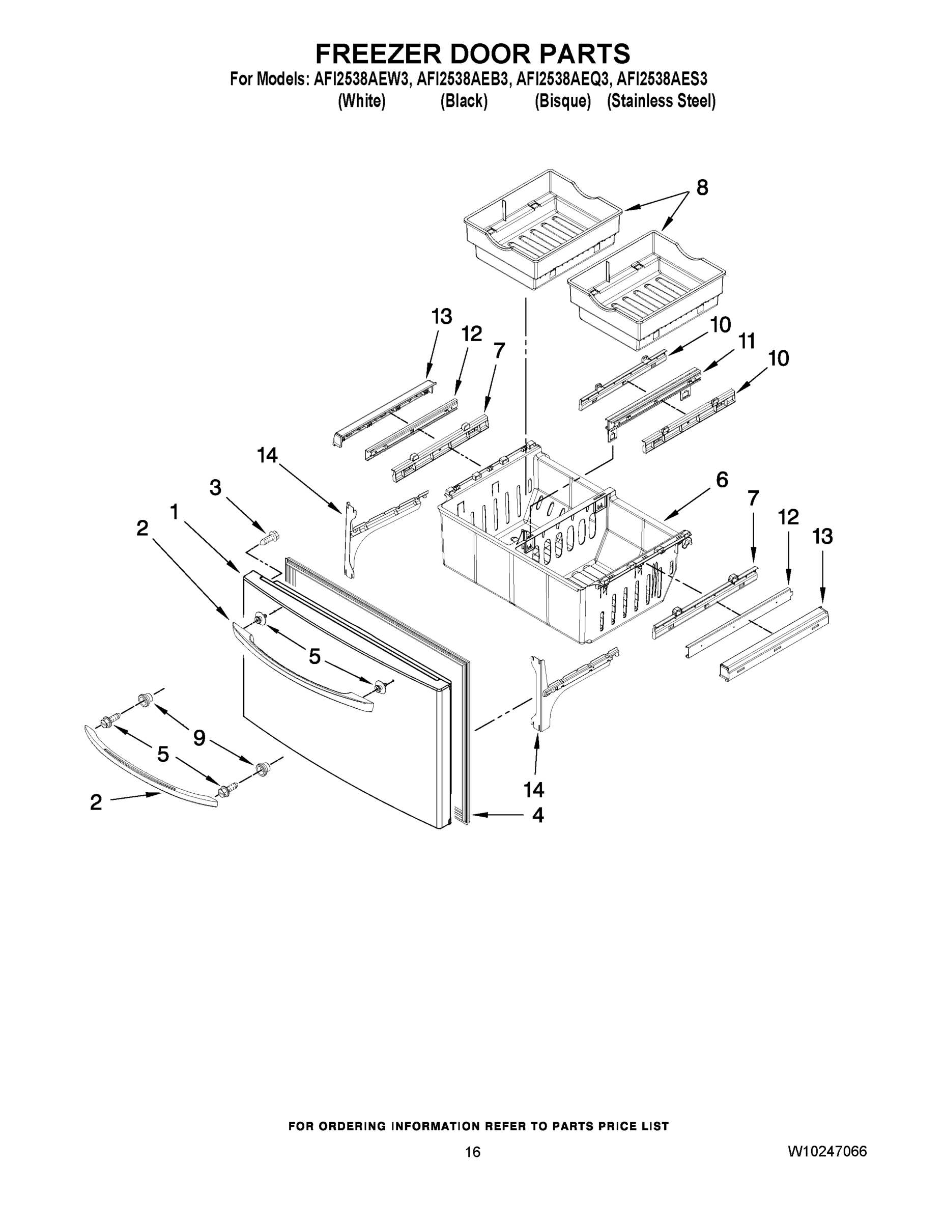 09 - FREEZER DOOR PARTS