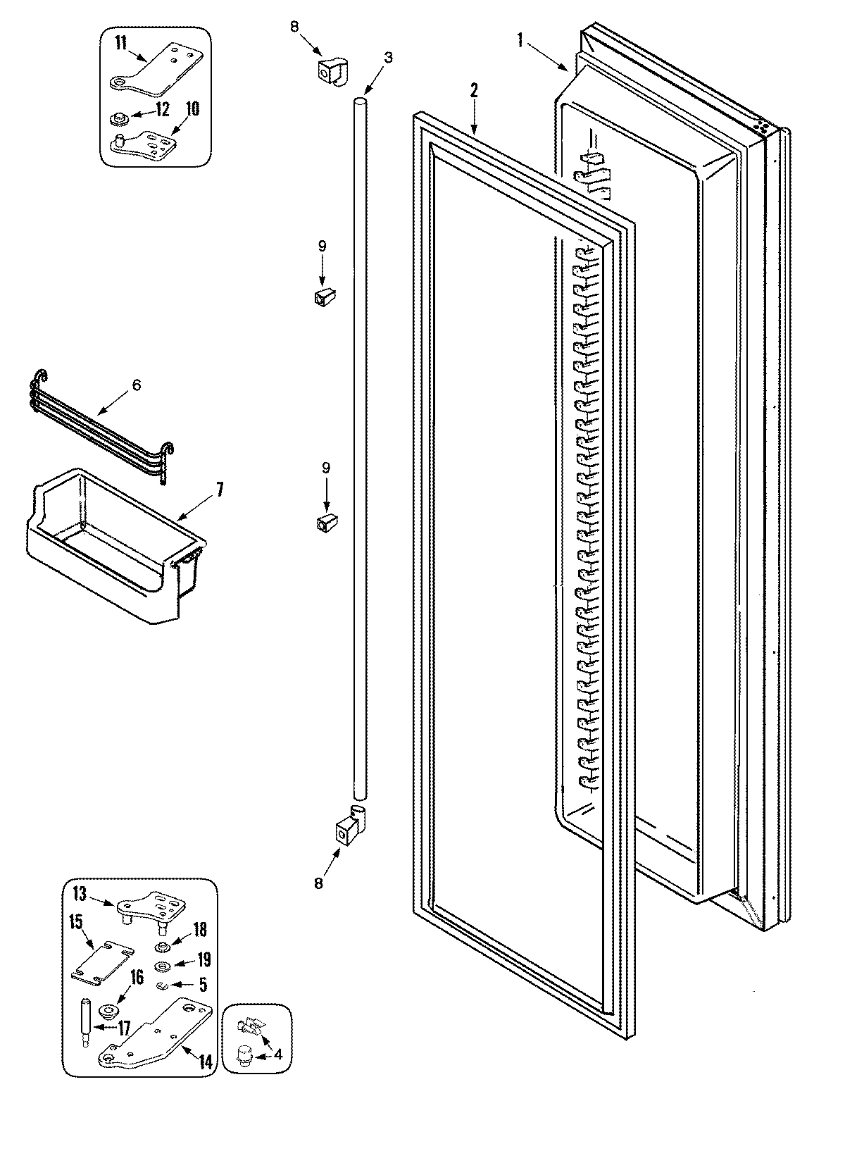 05 - FREEZER DOOR (RJRS4870C)
