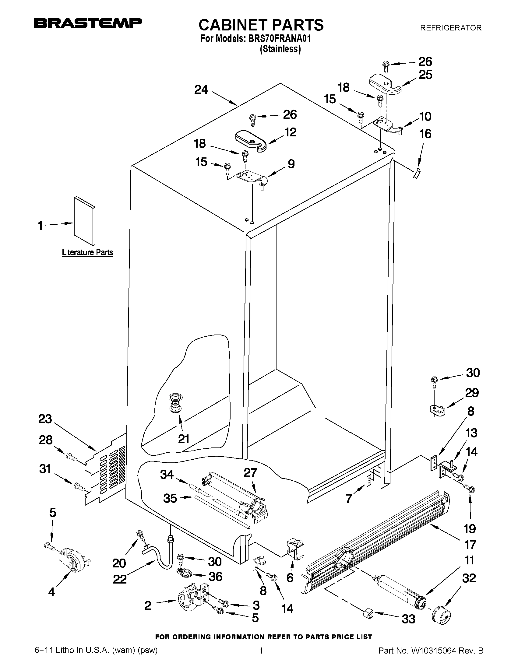 01 - CABINET PARTS