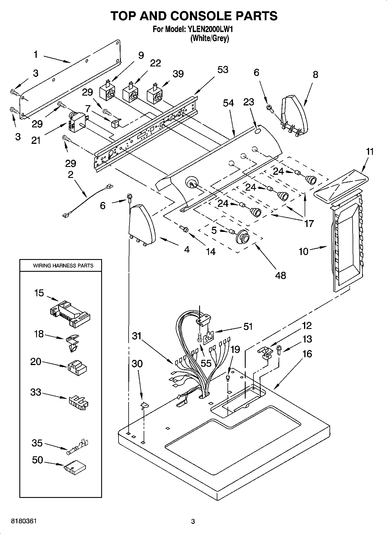 02 - TOP AND CONSOLE PARTS