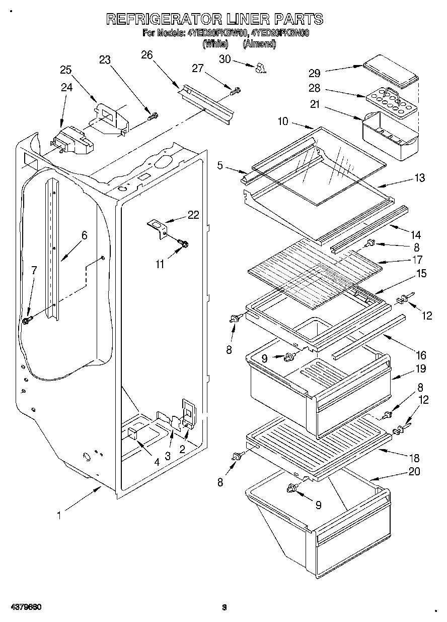 02 - REFRIGERATOR LINER