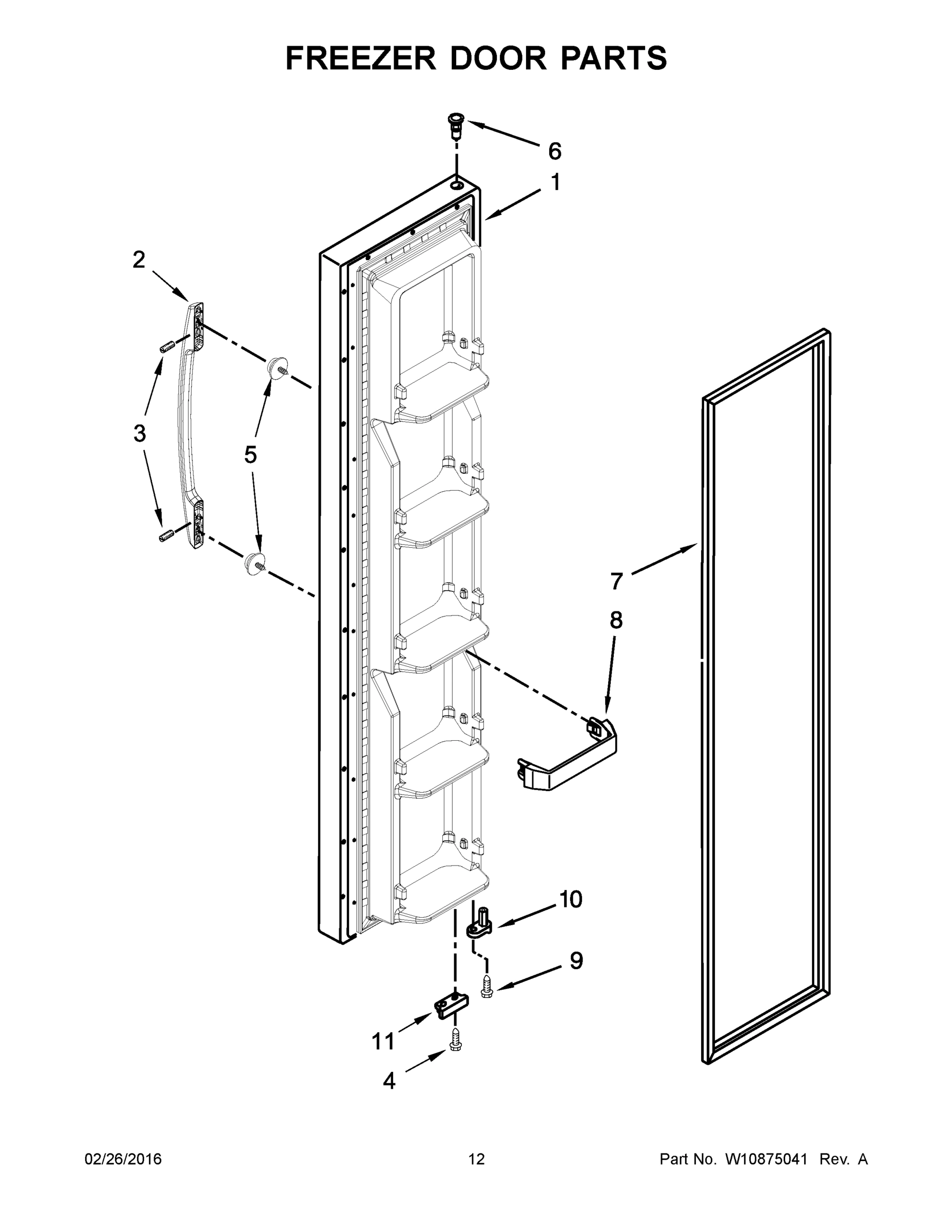 07 - FREEZER DOOR PARTS