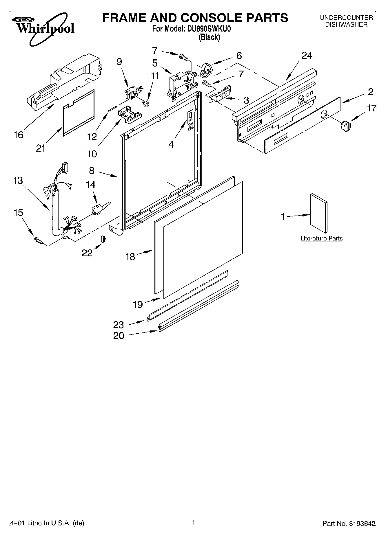 01 - FRAME AND CONSOLE, LITERATURE