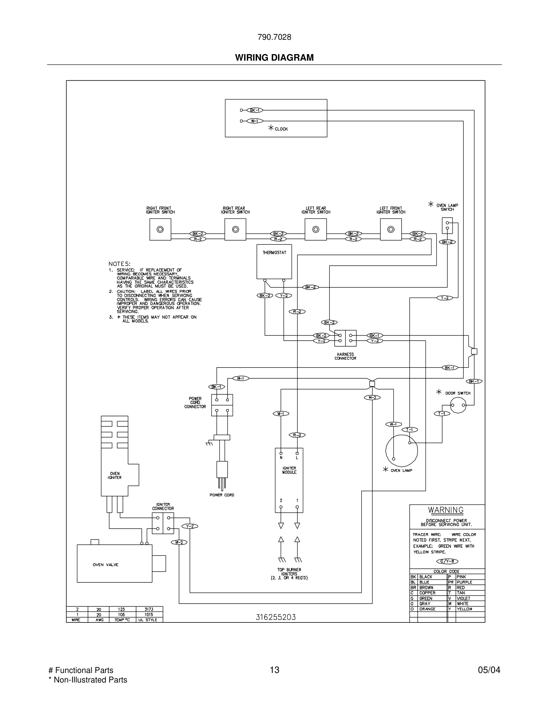 13 - WIRING DIAGRAM