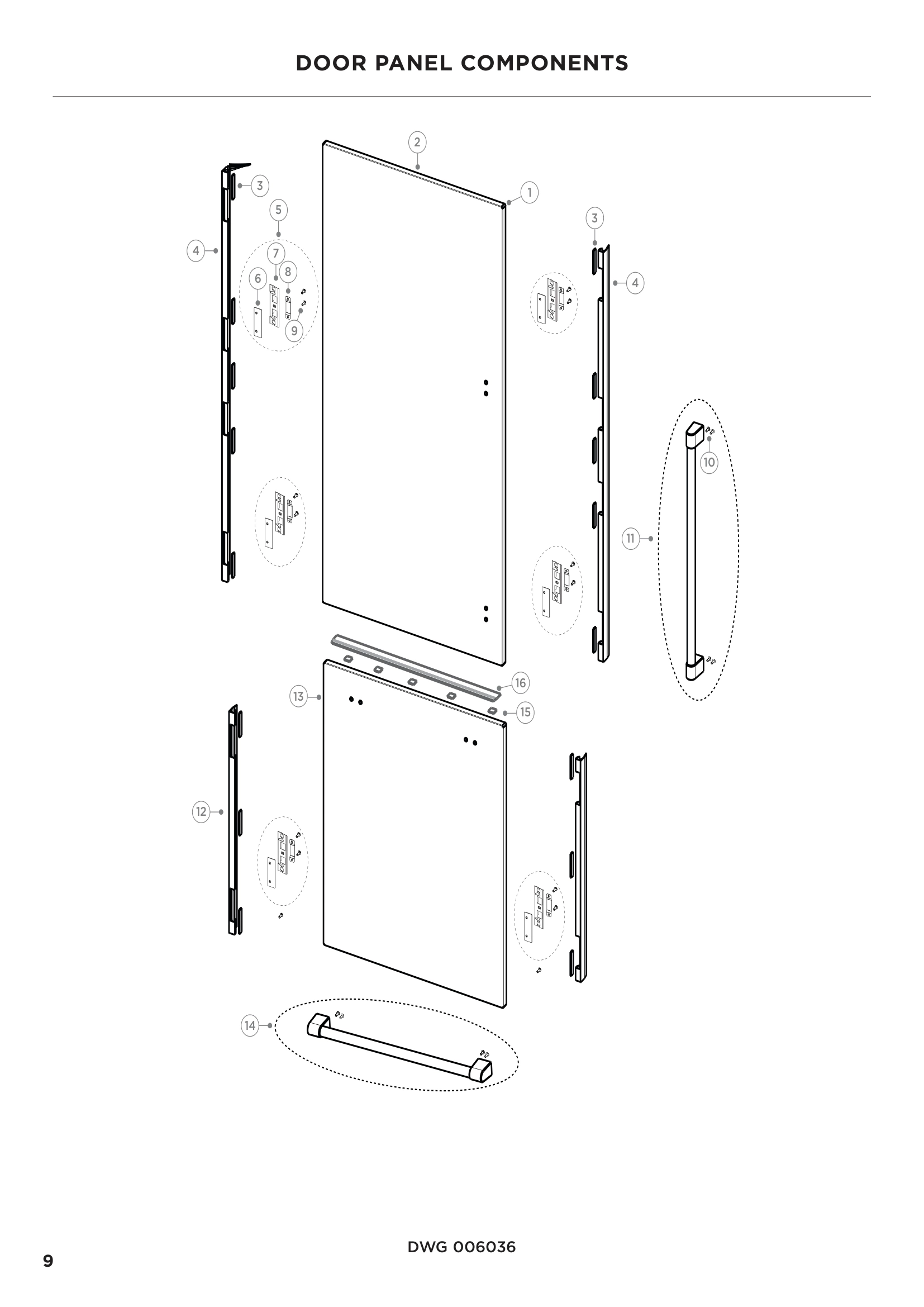 DOOR PANEL COMPONENTS