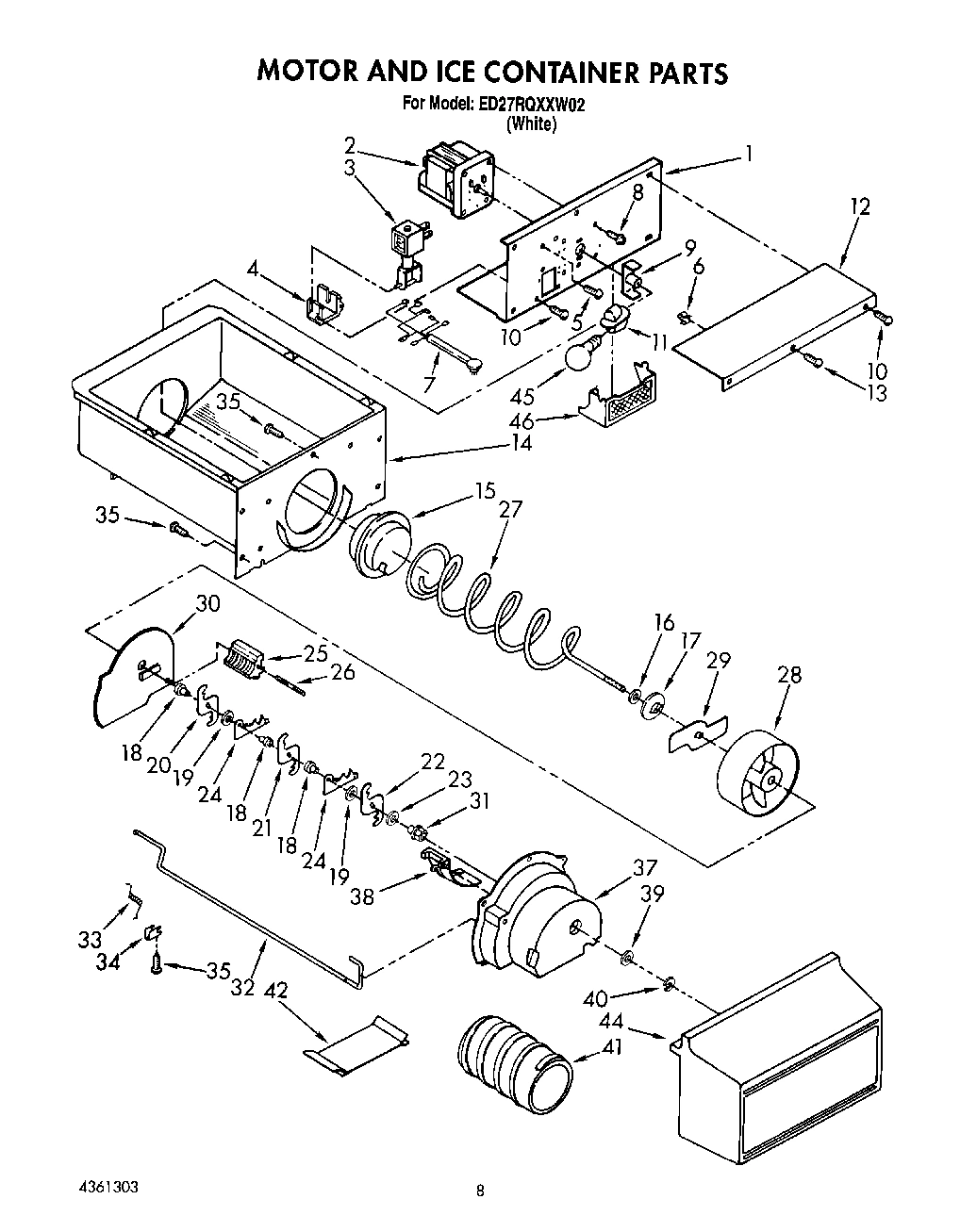 06 - MOTOR AND ICE CONTAINER