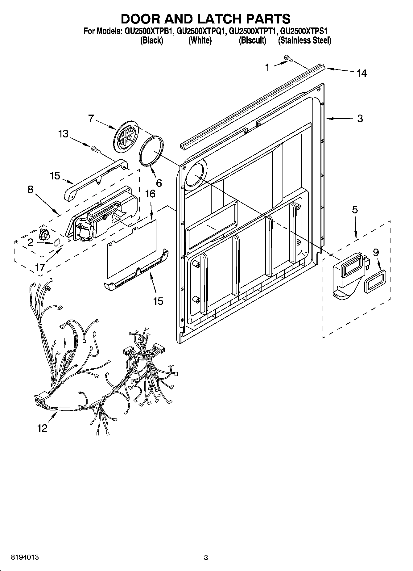 03 - DOOR AND LATCH PARTS