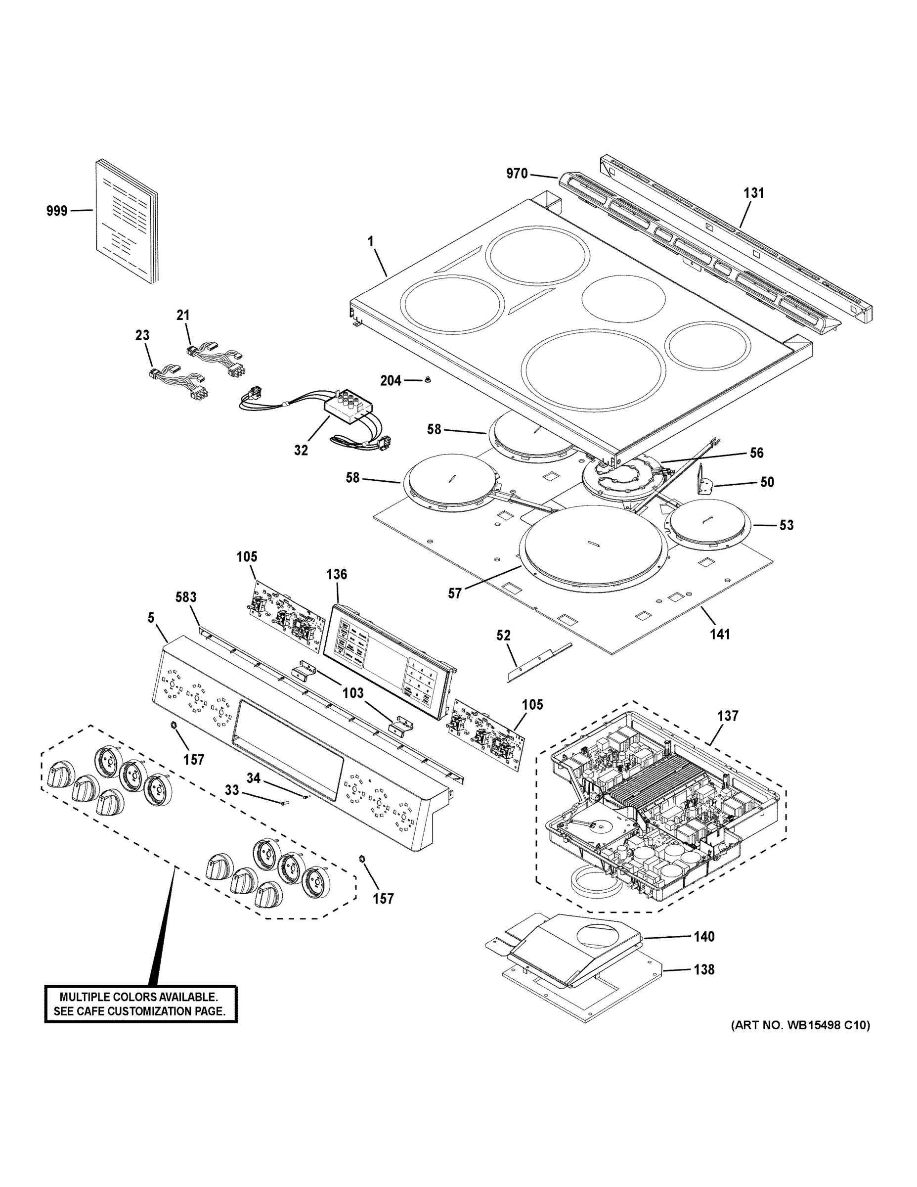 CONTROL PANEL & COOKTOP