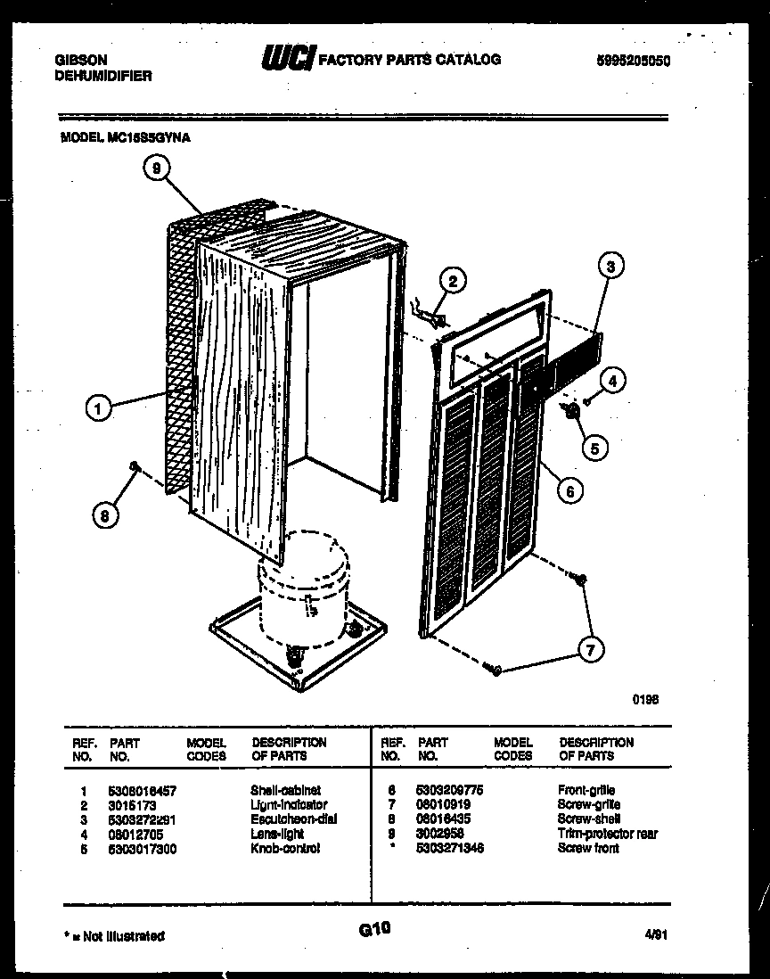 02 - CABINET AND CONTROL PARTS