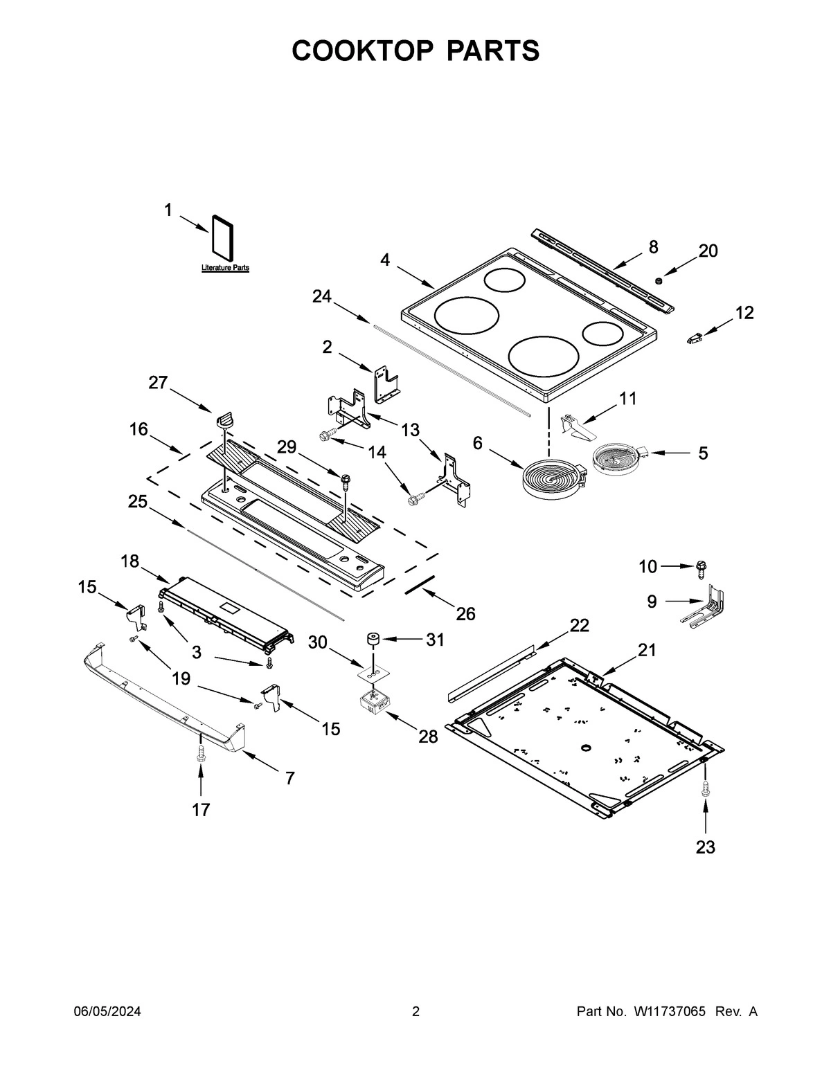 02 - COOKTOP PARTS