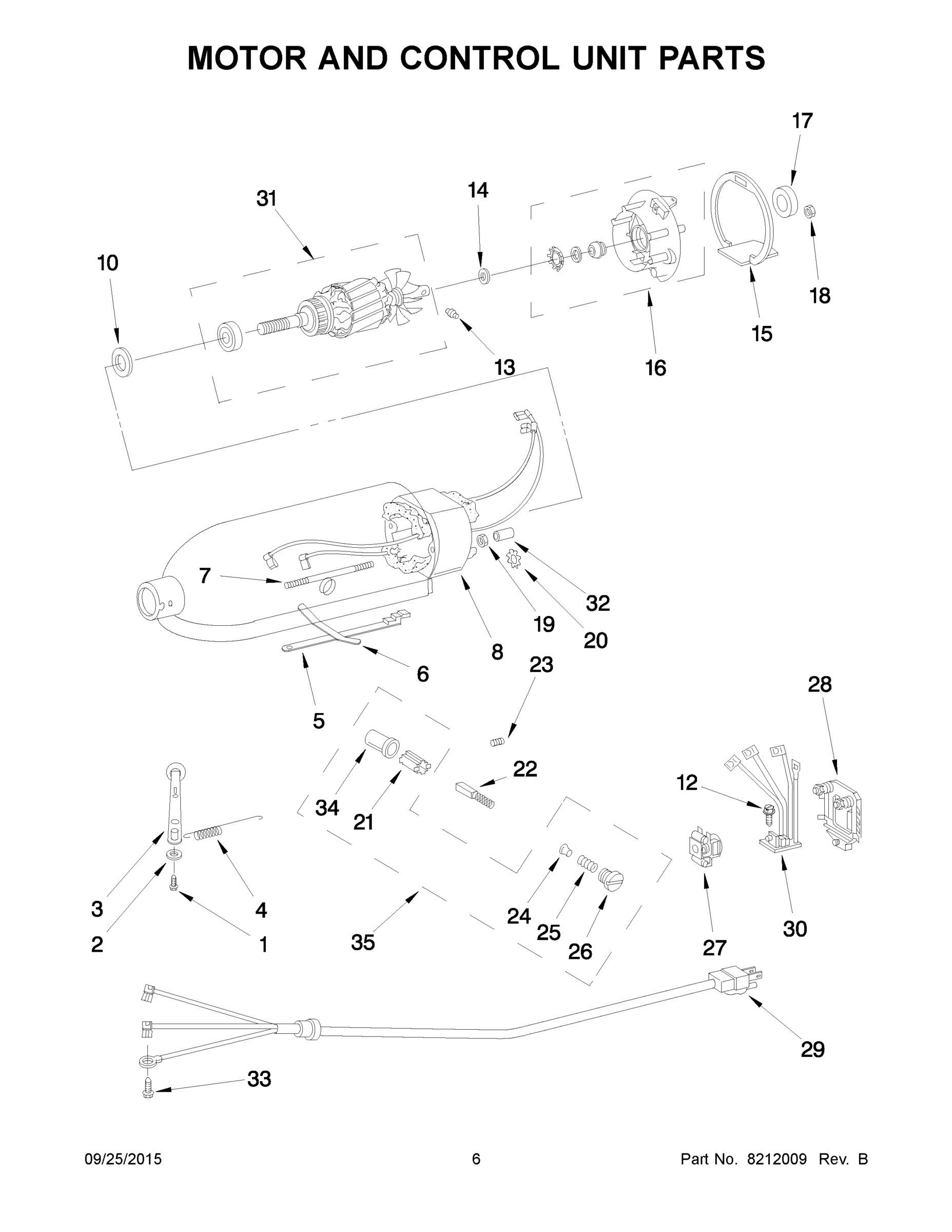 04 - MOTOR AND CONTROL UNIT PARTS