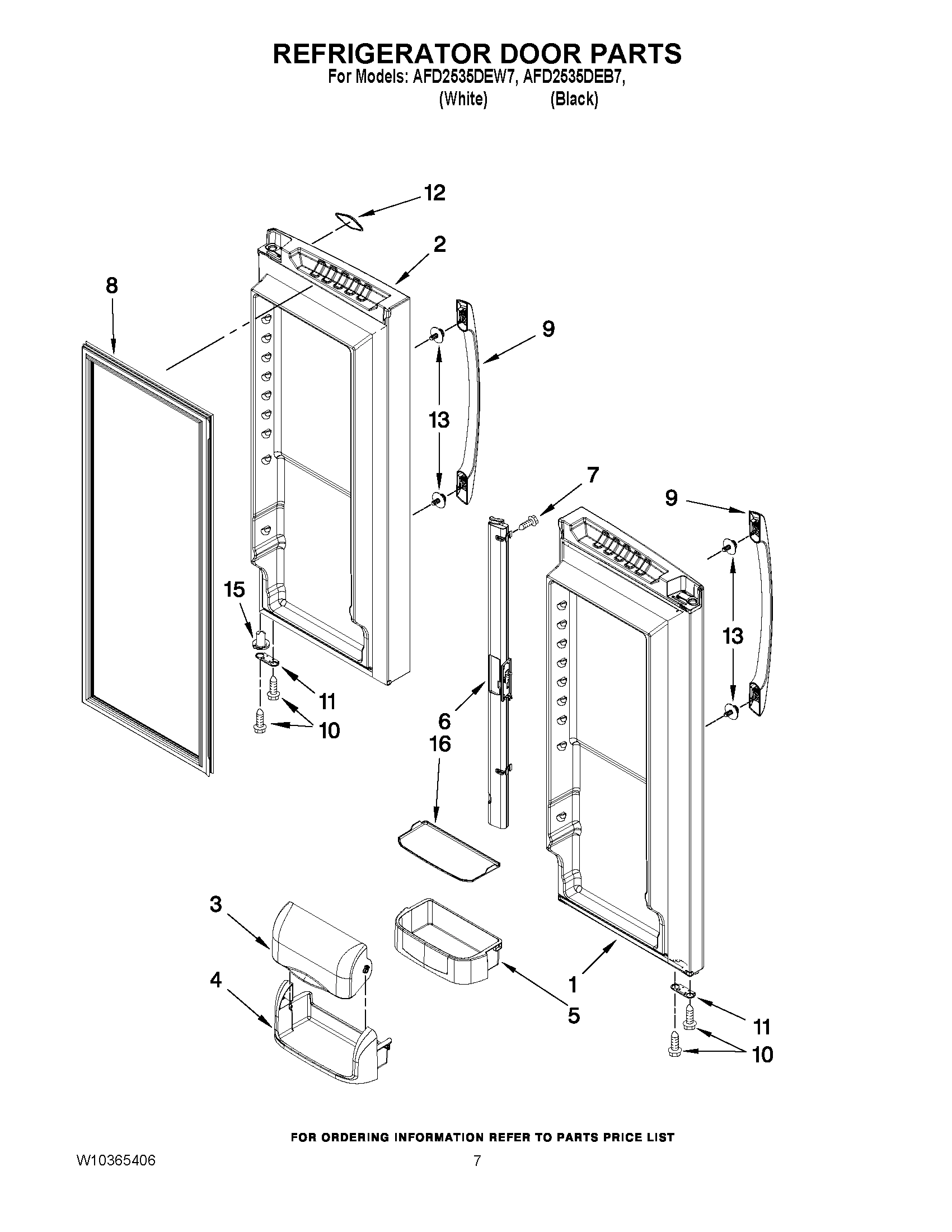 04 - REFRIGERATOR DOOR PARTS