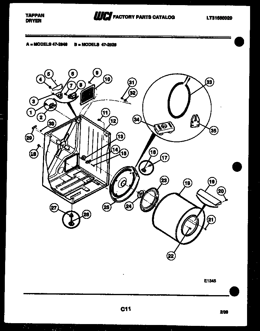 02 - CABINET AND COMPONENT PARTS