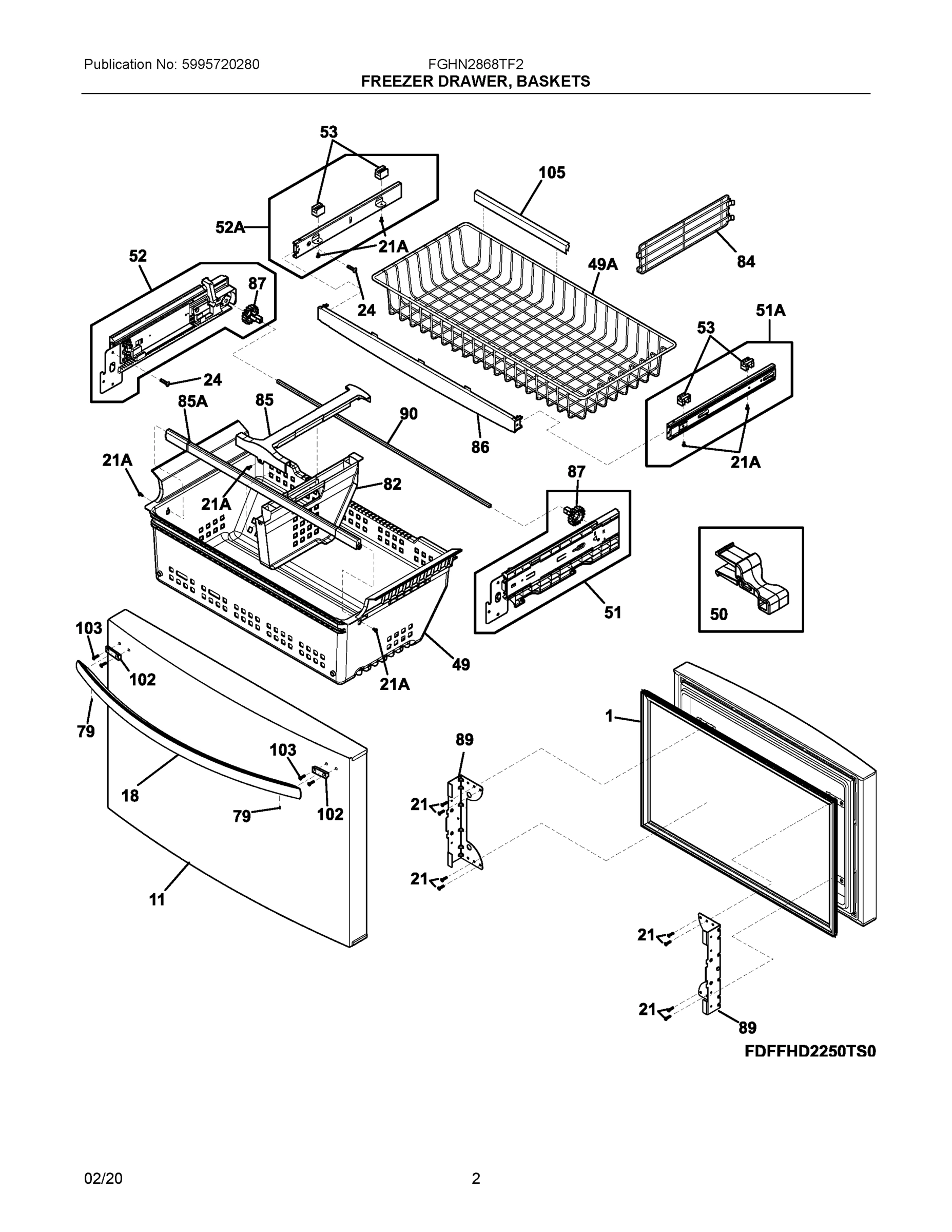 02 - FREEZER DRAWER, BASKETS