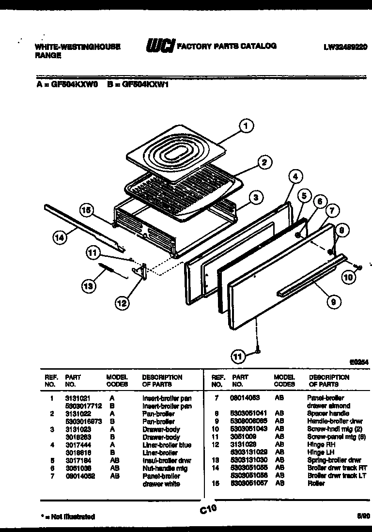 03 - BROILER DRAWER PARTS