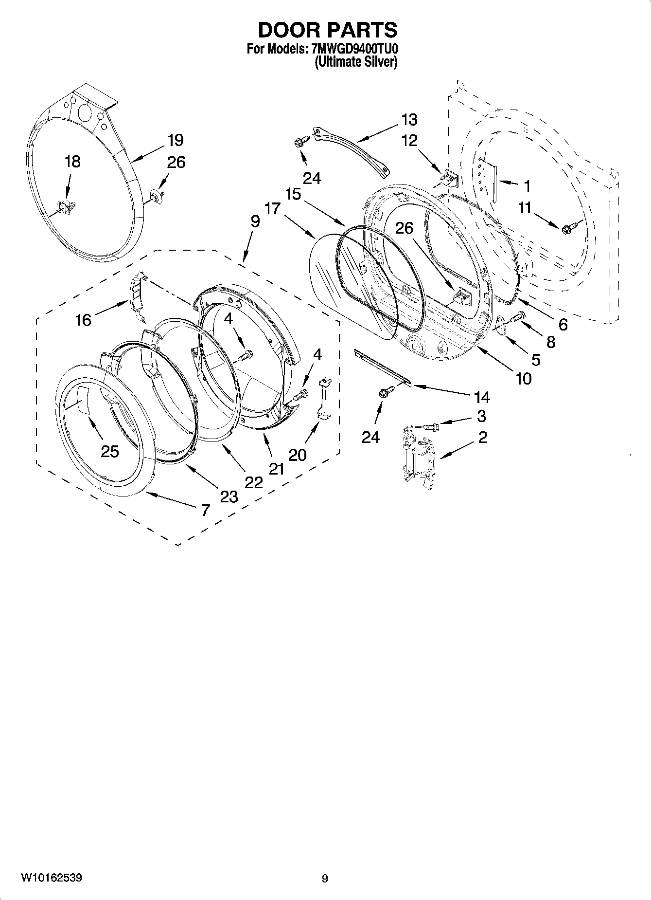 05 - DOOR PARTS, OPTIONAL PARTS (NOT INCLUDED)
