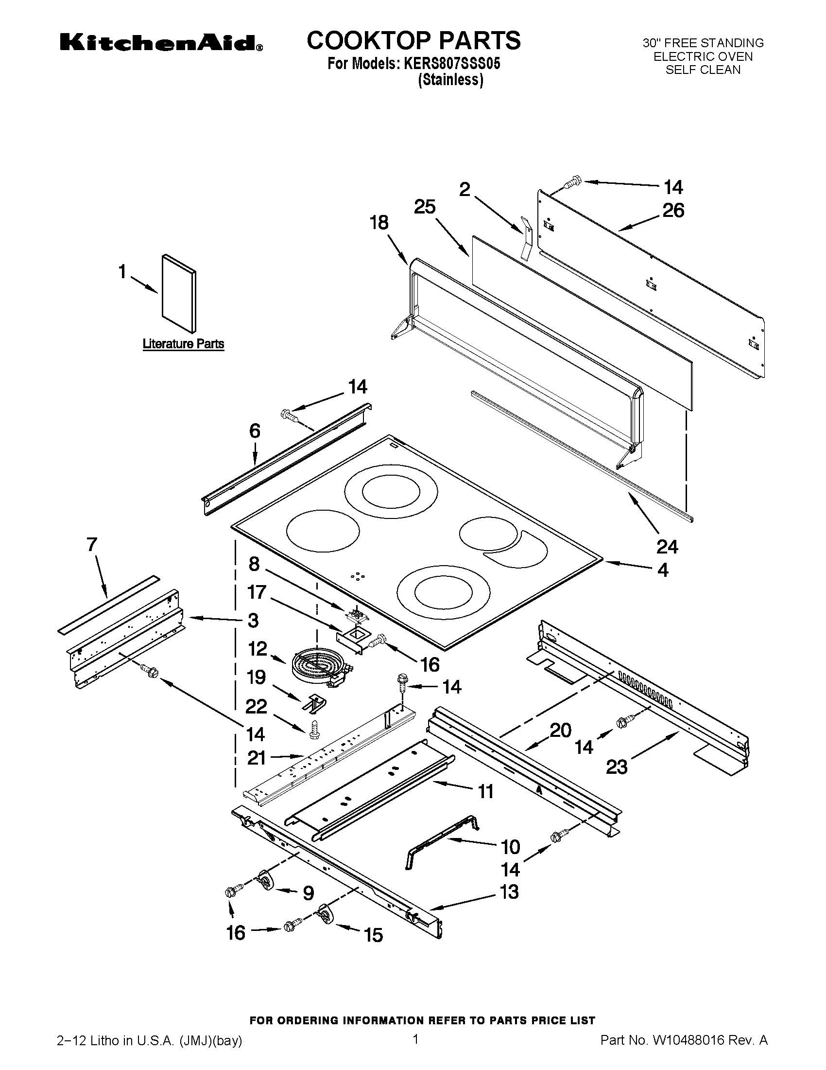 01 - COOKTOP PARTS